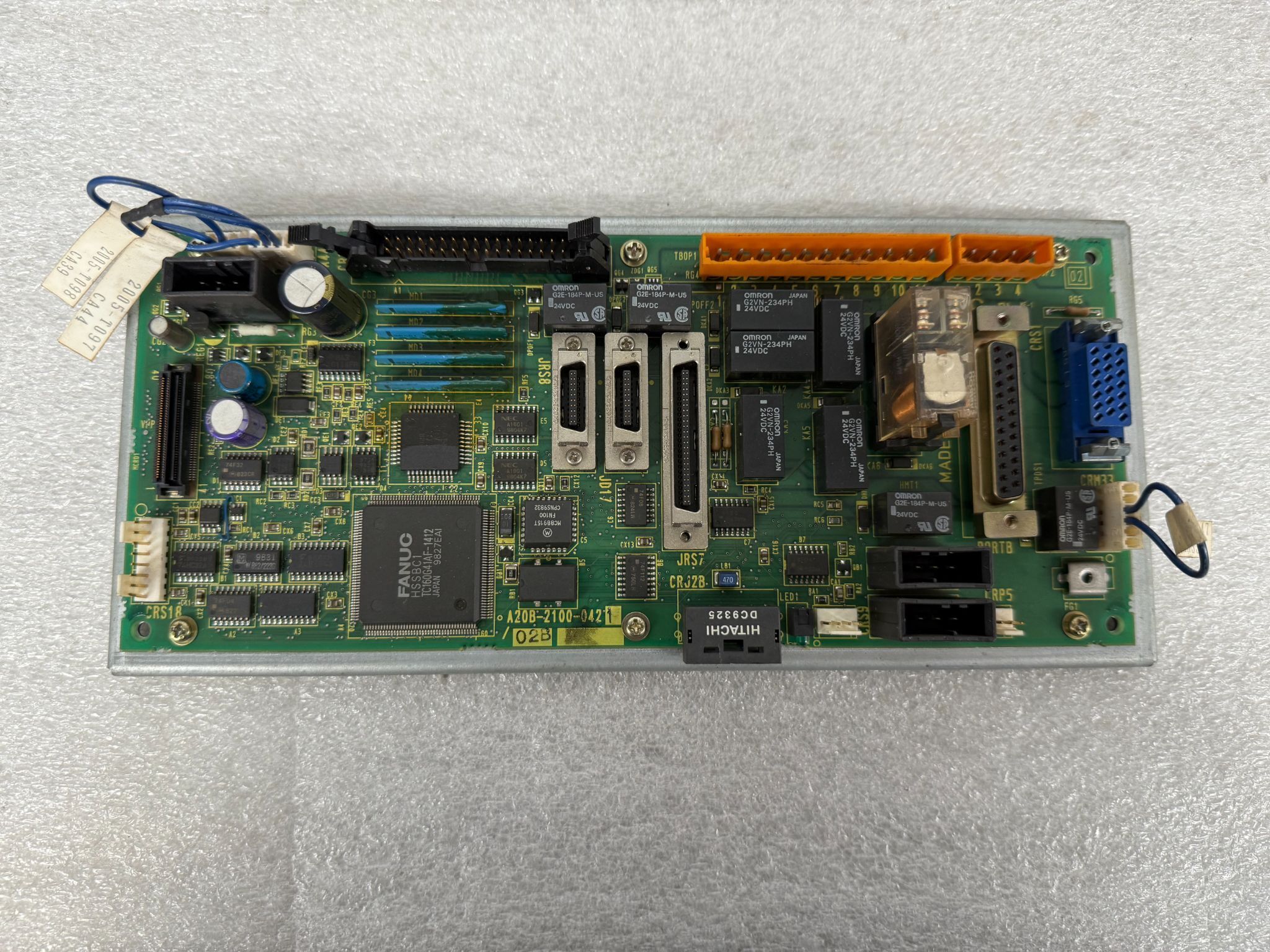 FANUC A20B-2100-0421/02B PCB - Operator Control Board USED 0