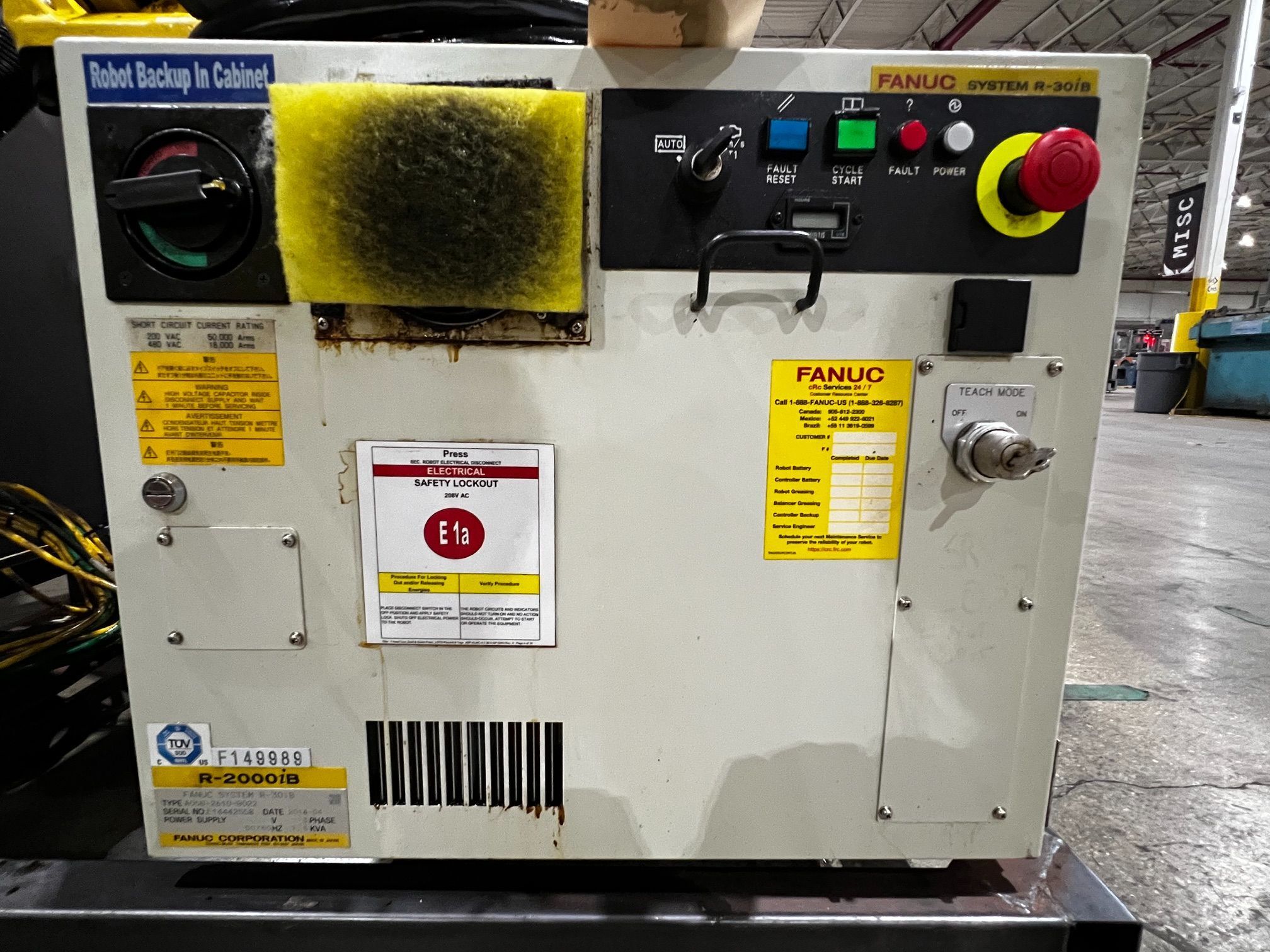 FANUC R-2000iB/165R Complete With R-30iB Controller USED 6