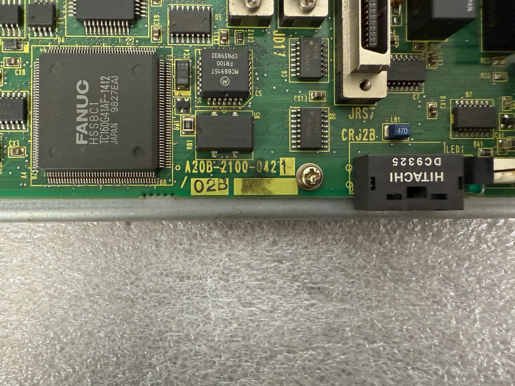 FANUC A20B-2100-0421/02B PCB - Operator Control Board USED 1