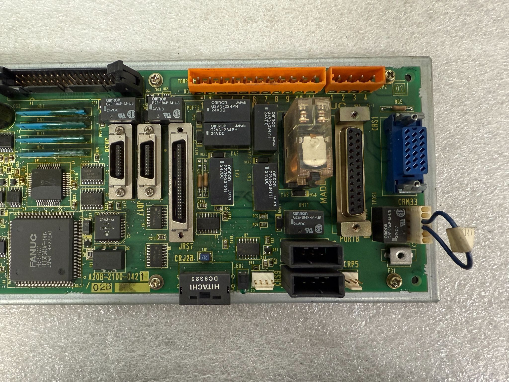 FANUC A20B-2100-0421/02B PCB - Operator Control Board USED 2