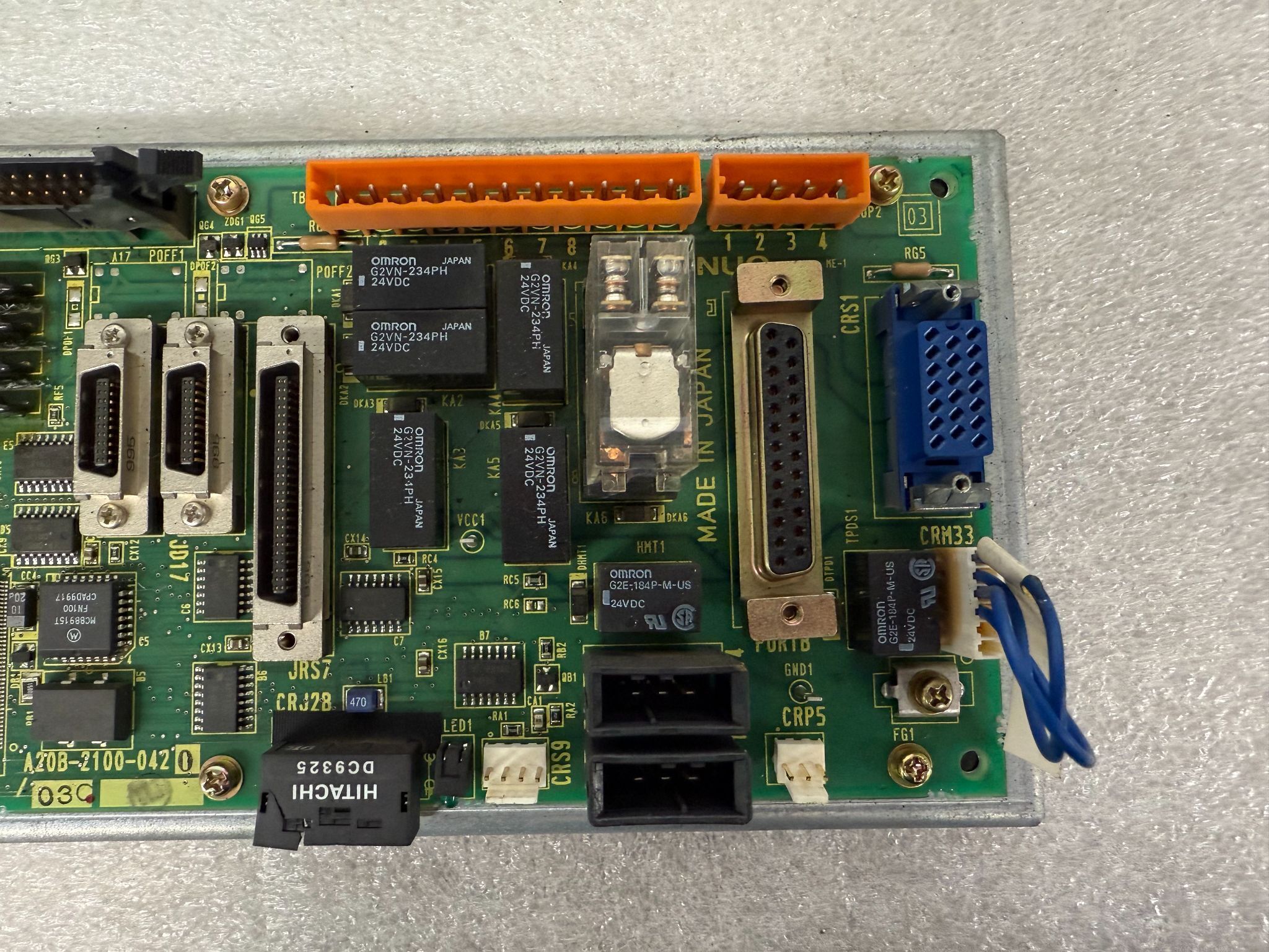 FANUC A20B-2100-0420/03C PCB - (OP A) Operator Control Board USED 2