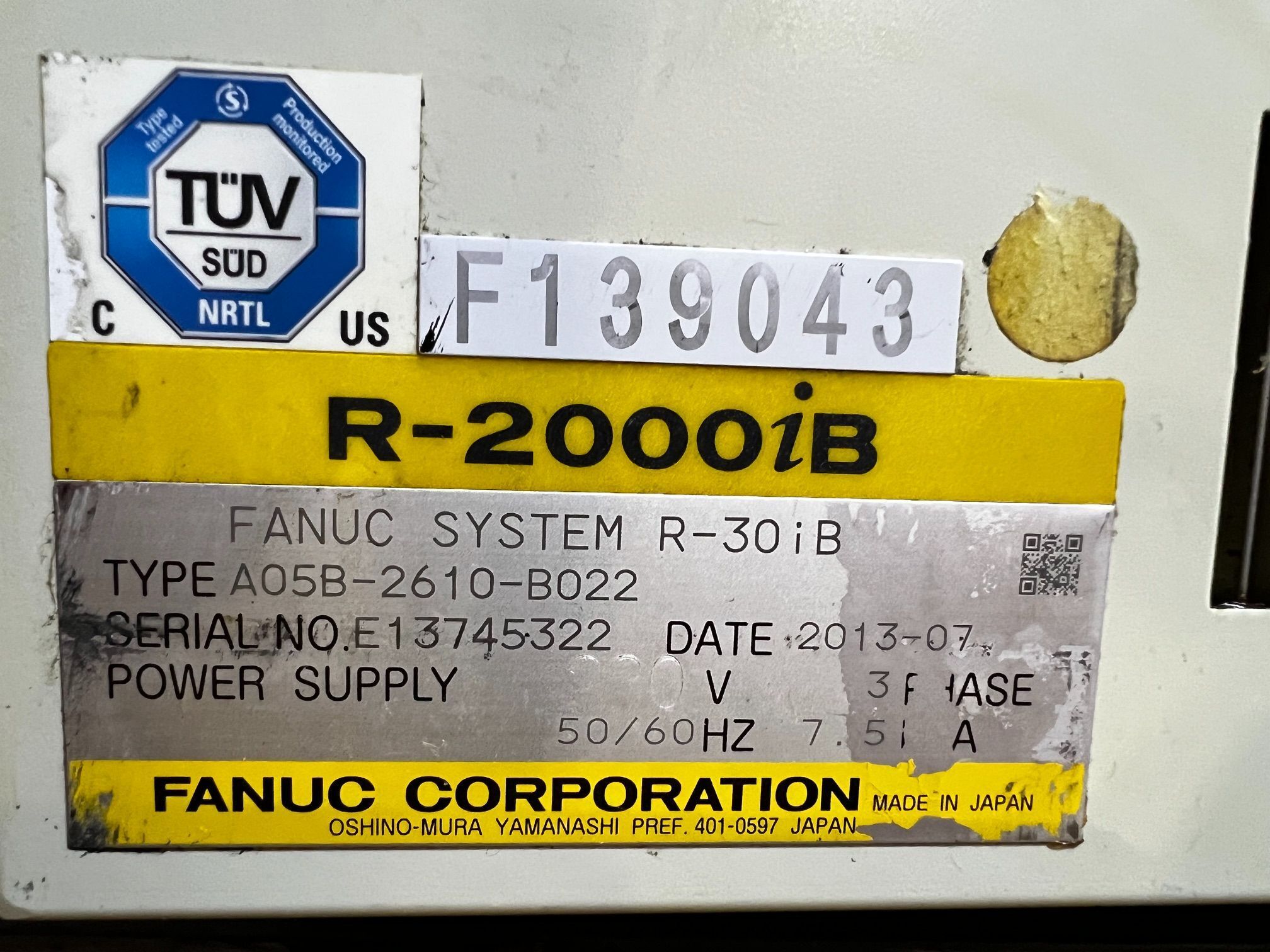 FANUC R-2000iB/165F Complete With R-30iB Controller USED 7