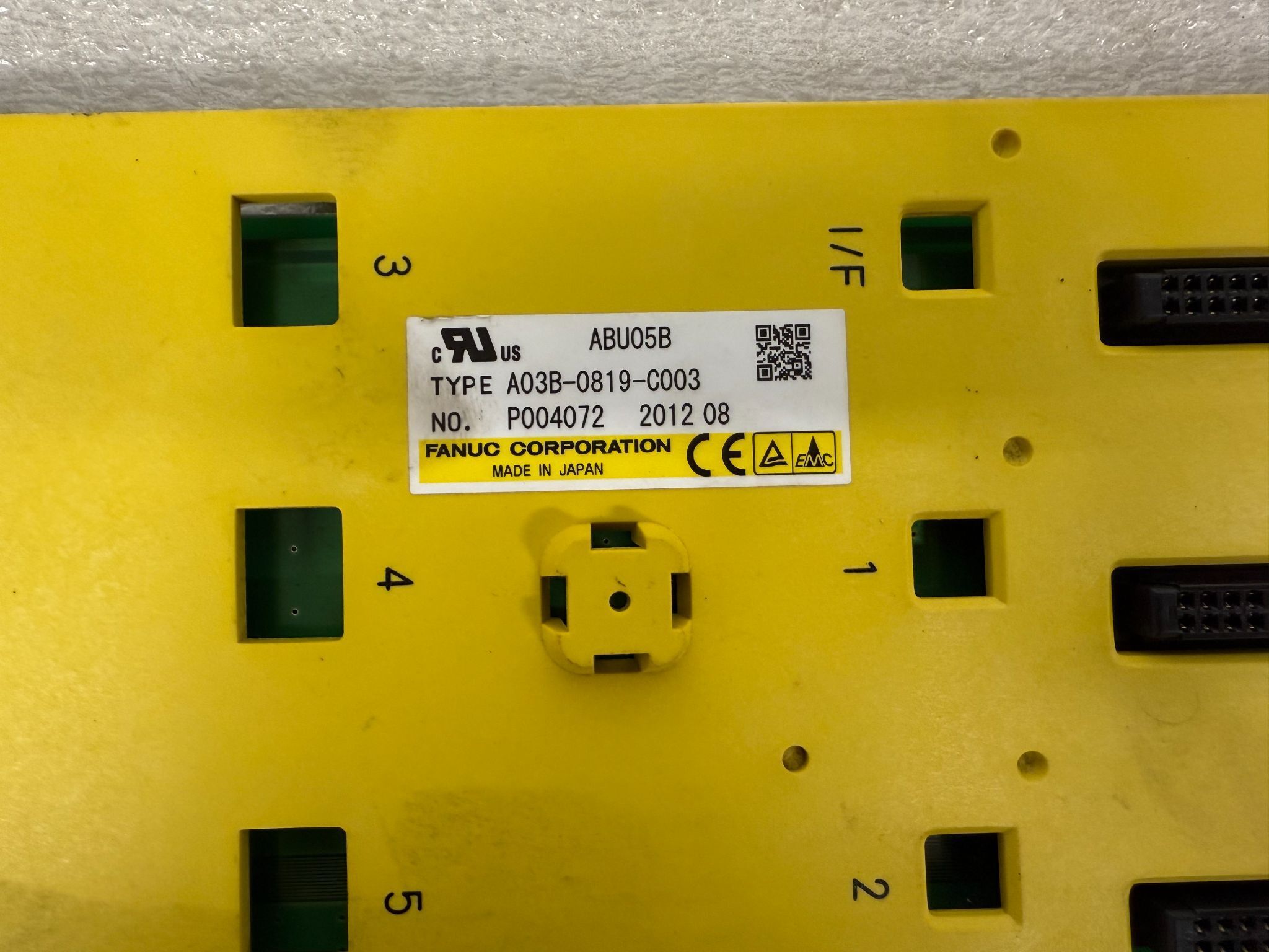 FANUC A03B-0819-C003 3 Slot ABU05B I/O Module Base Unit USED 1