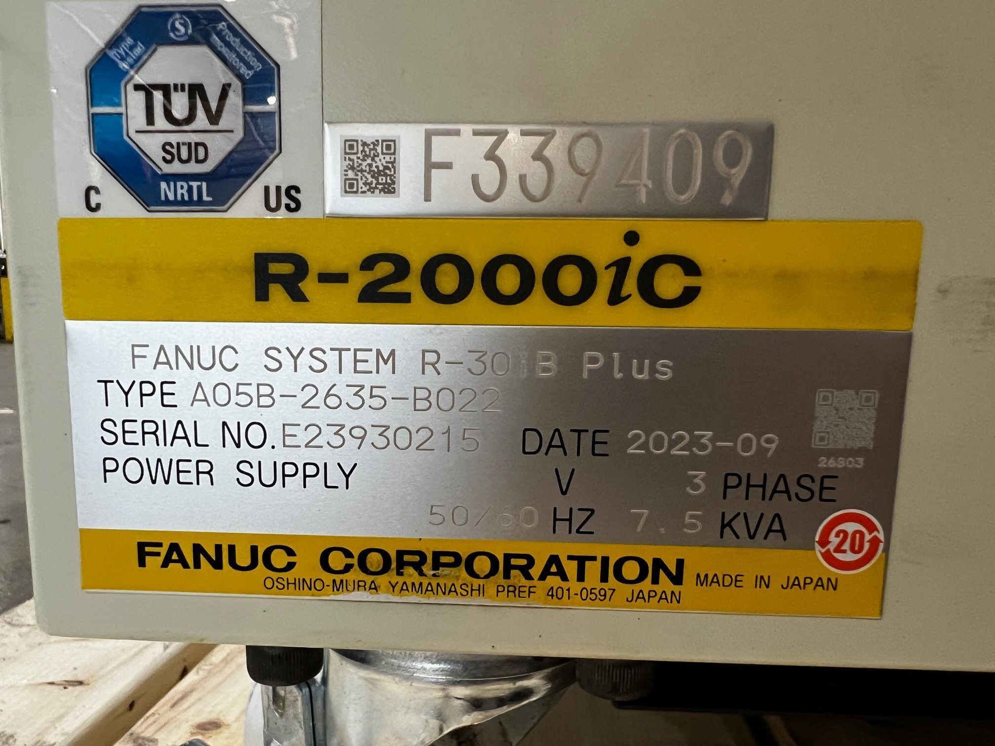 FANUC R-2000iC/210F Robot With R-30iB Plus Controller USED 5