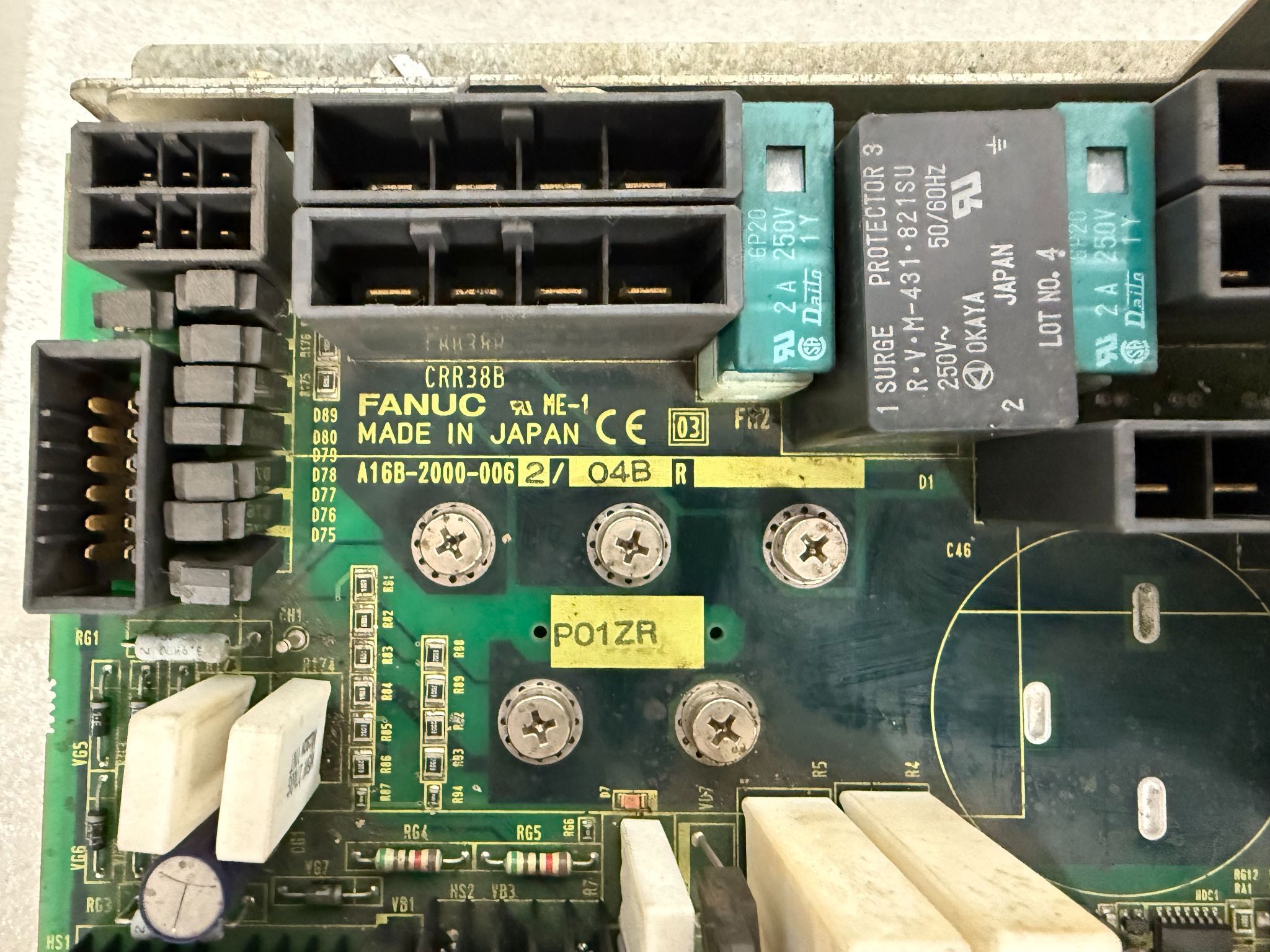 FANUC A16B-2000-0062/04B PCB - 6105 Series (B) Servo Amp USED 5