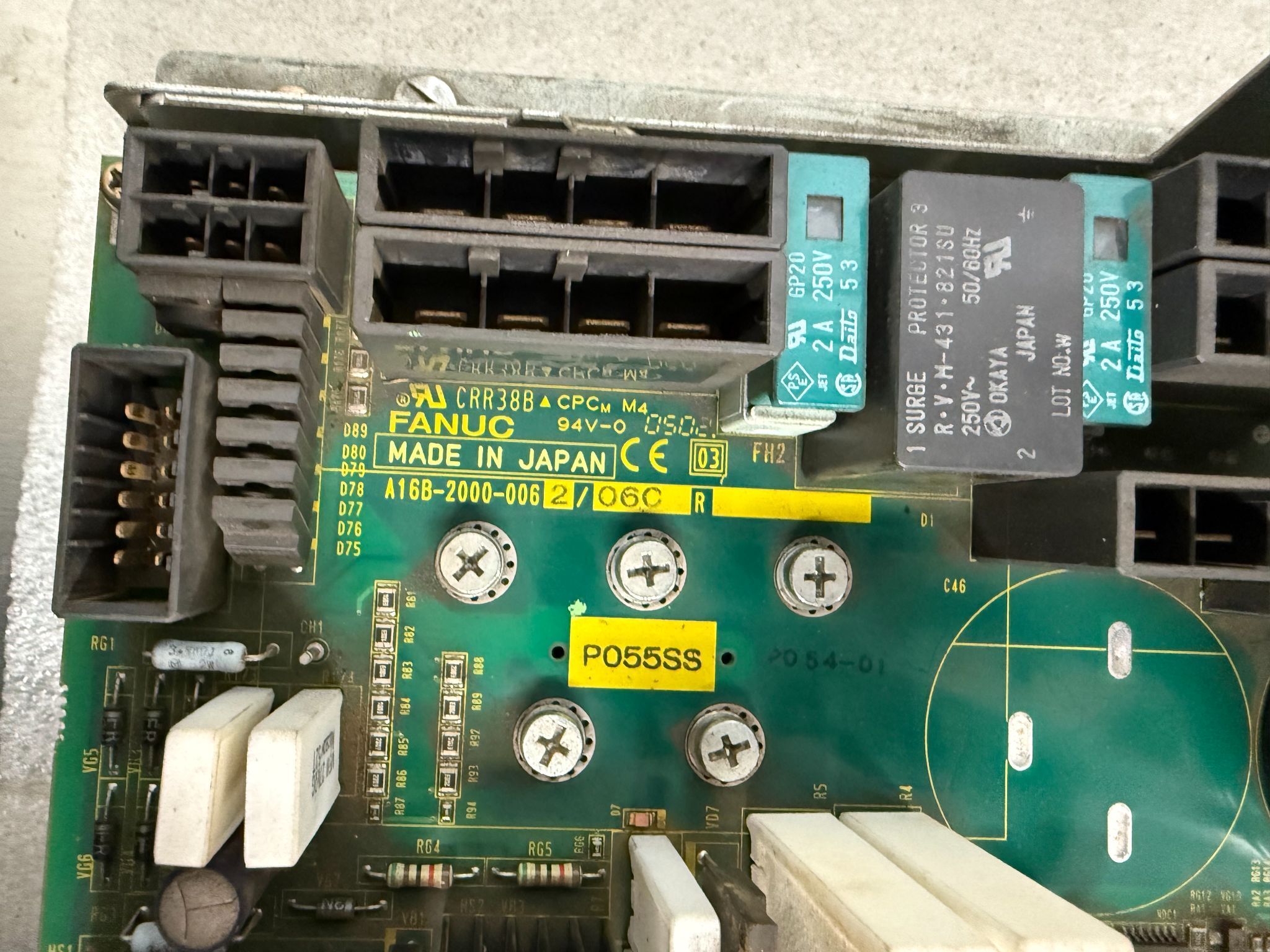 FANUC A16B-2000-0062/06C PCB - 6105 Series (C) Servo Amplifier USED 5