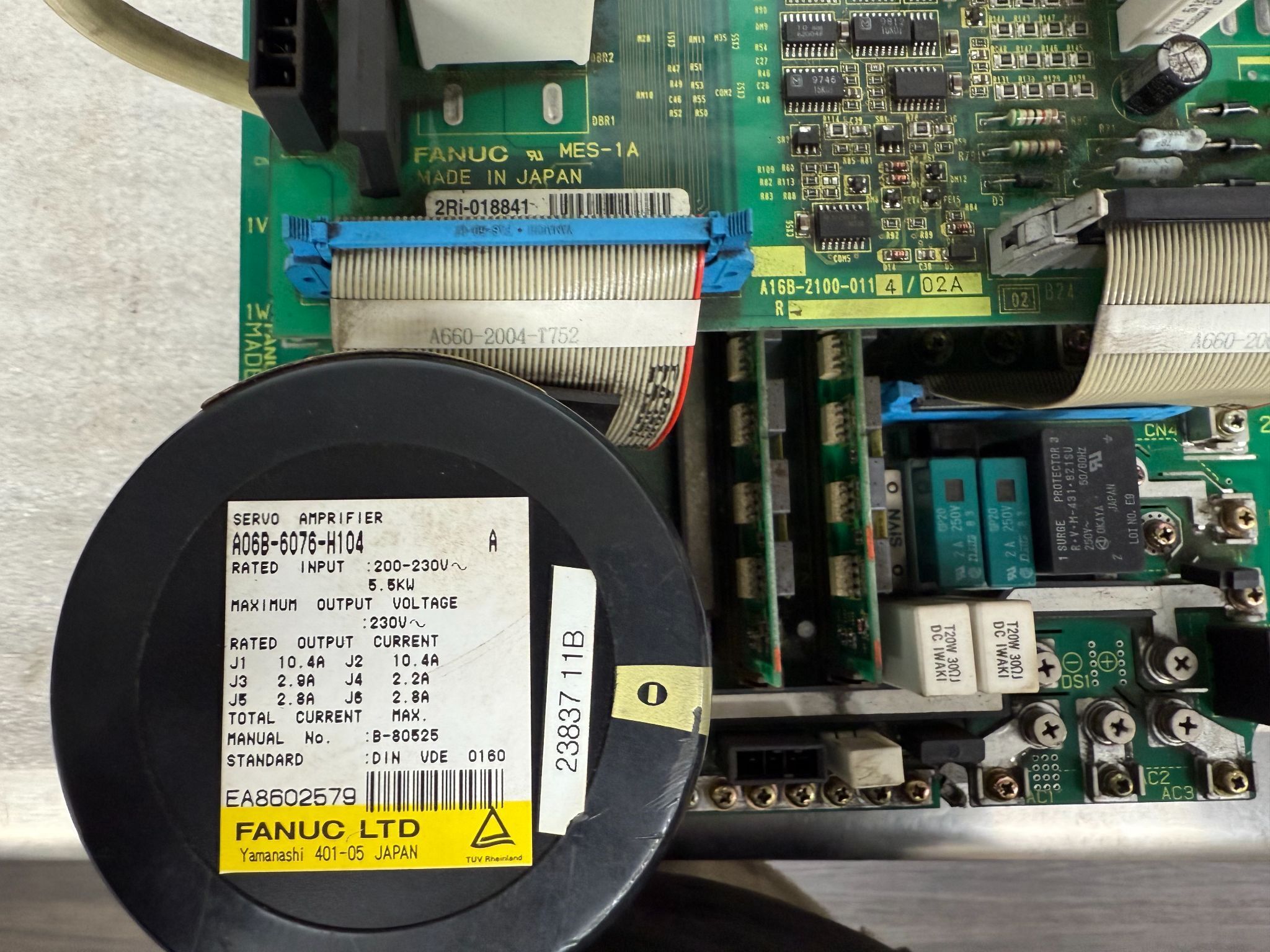 FANUC A06B-6076-H104 (A) 6-Axis Servo Amplifier USED 7