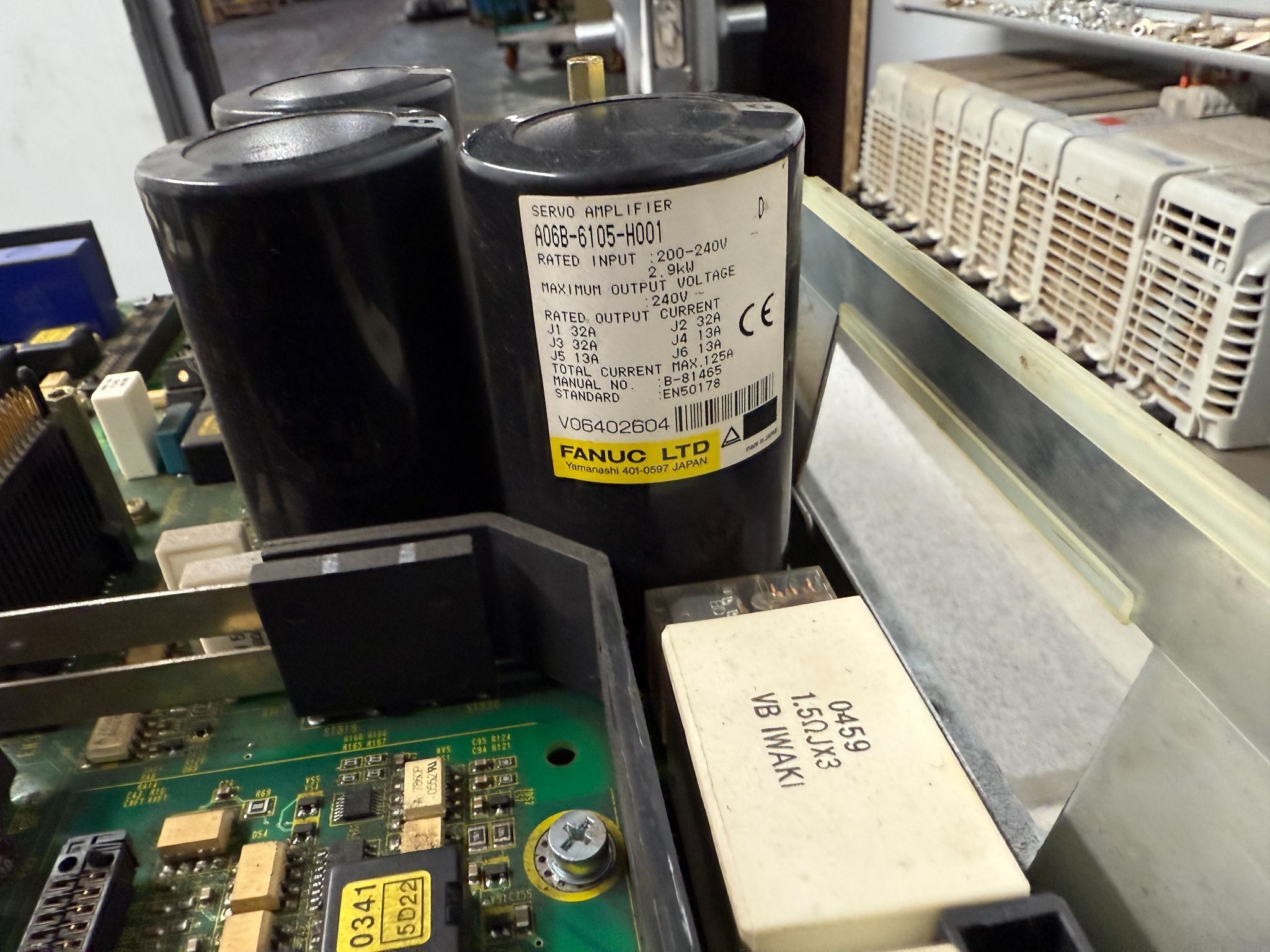 FANUC A16B-2000-0061/06C PCB - 6105 Series Servo Amplifier USED 4
