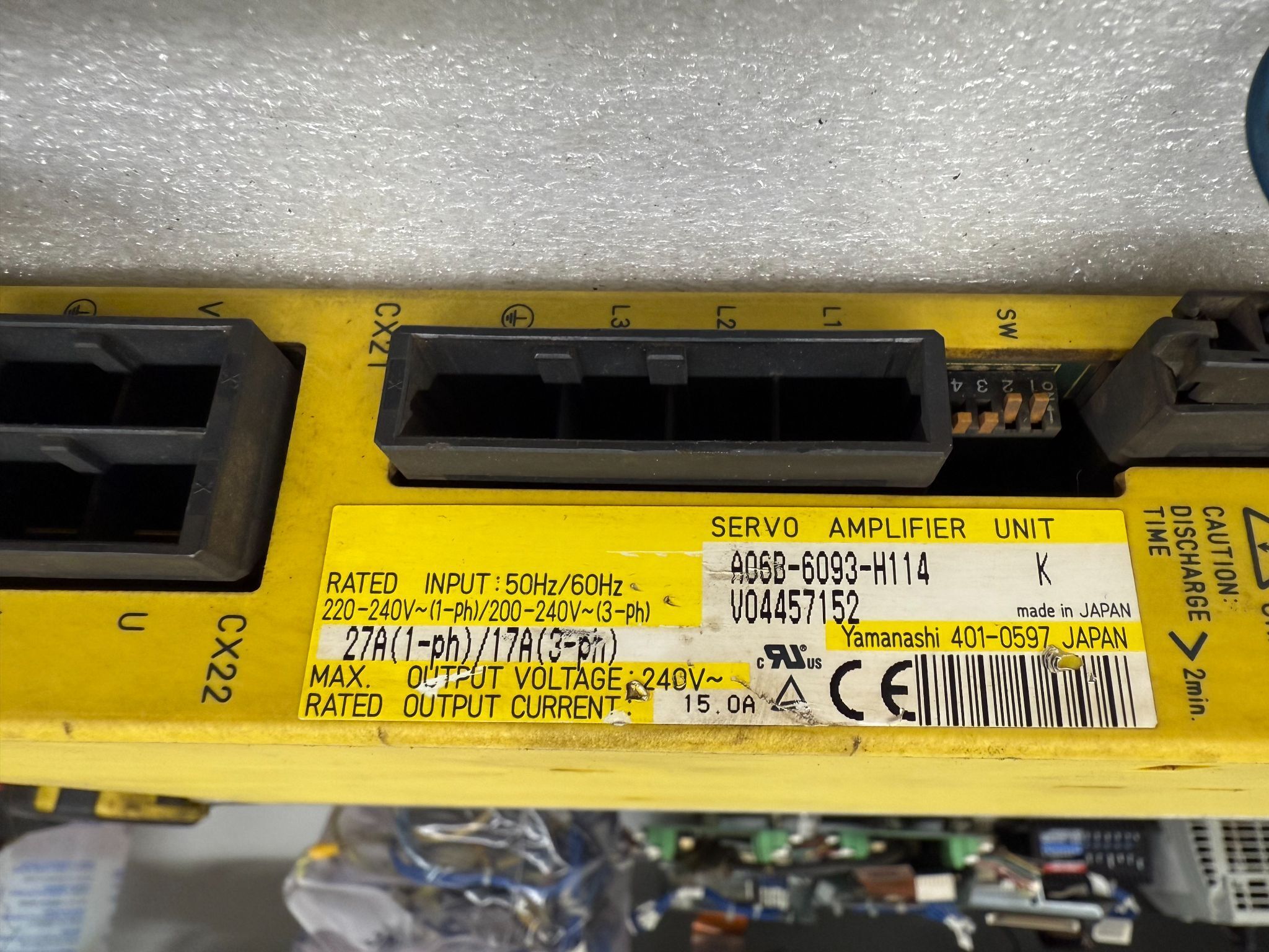 FANUC A06B-6093-H114 Beta Series SVU-80 Servo Drive USED 1
