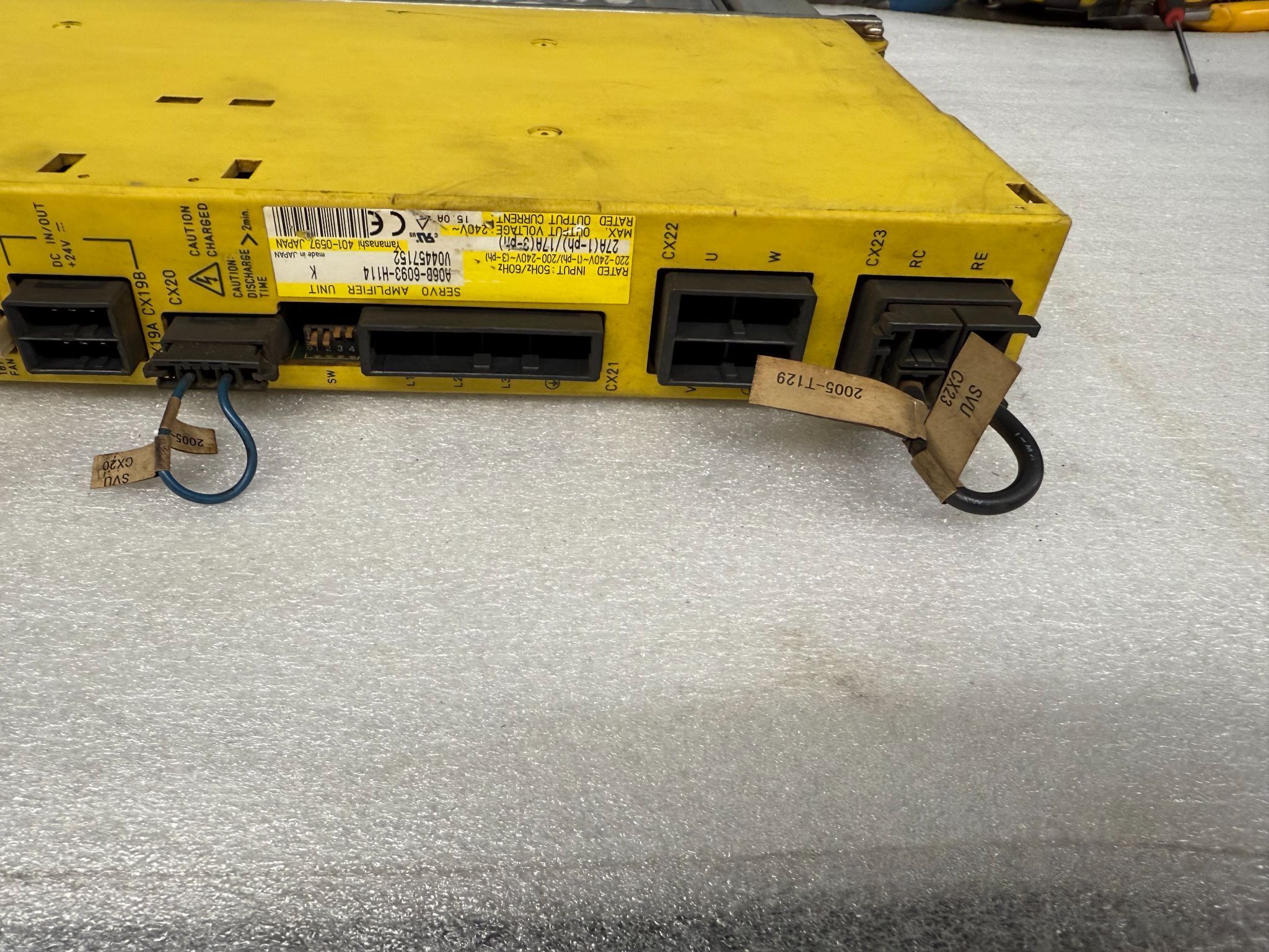 FANUC A06B-6093-H114 Beta Series SVU-80 Servo Drive USED 2