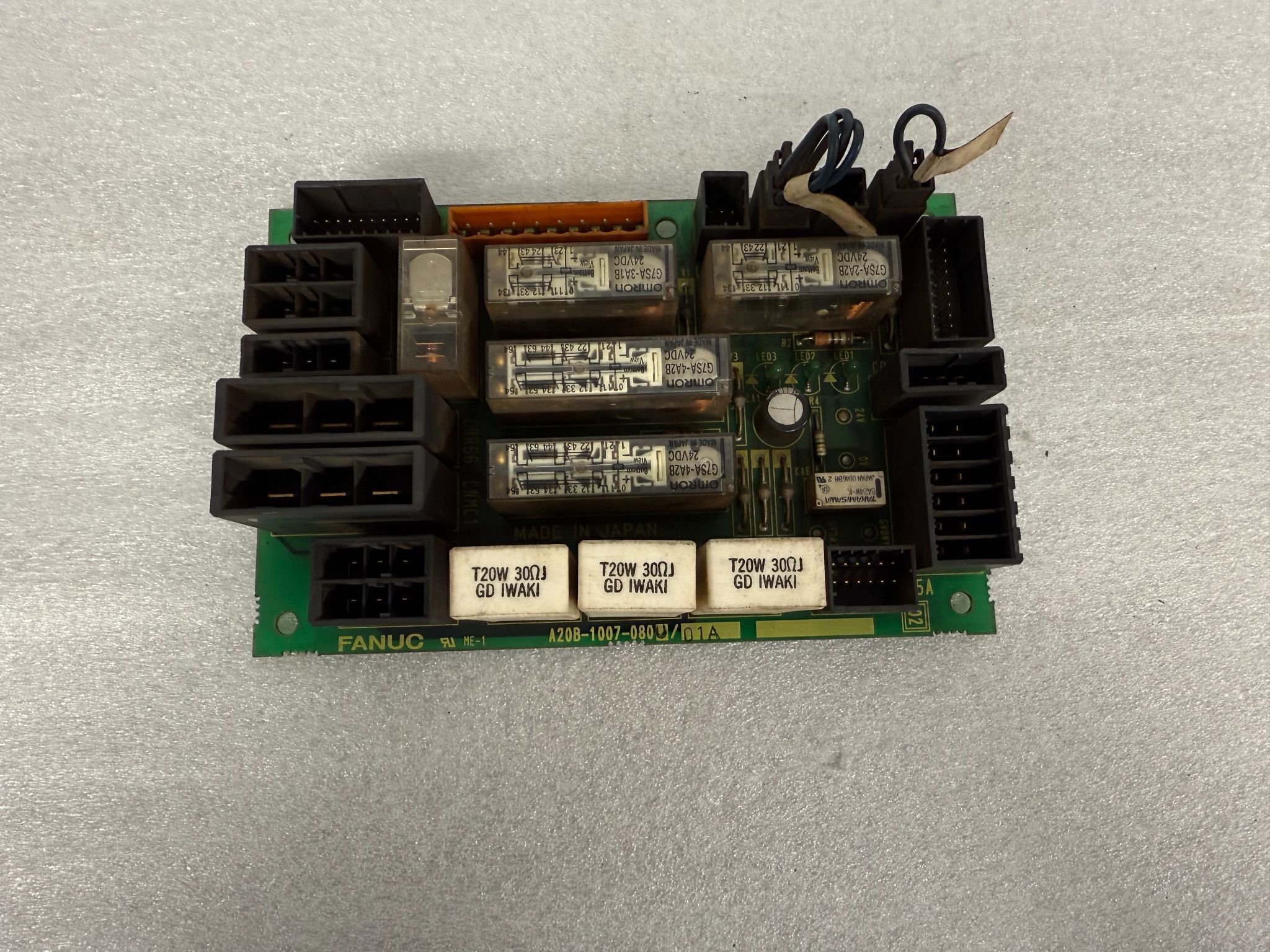 FANUC A20B-1007-0800/01A PCB - E-STOP/Emergency Stop Unit USED 0
