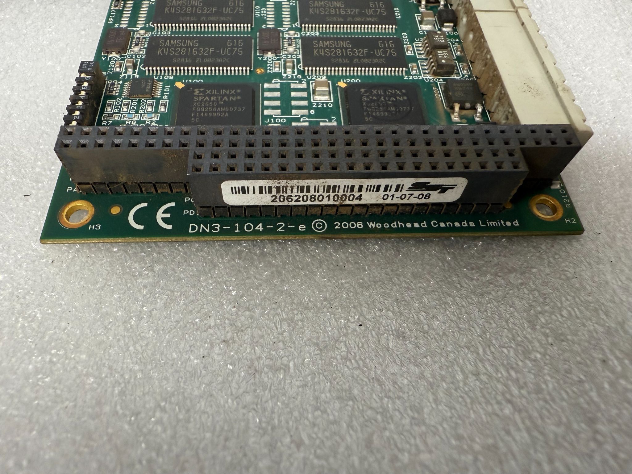 WOODHEAD DN3-104-2-E V1.4.1 PCB - DeviceNet Interface Card USED 2