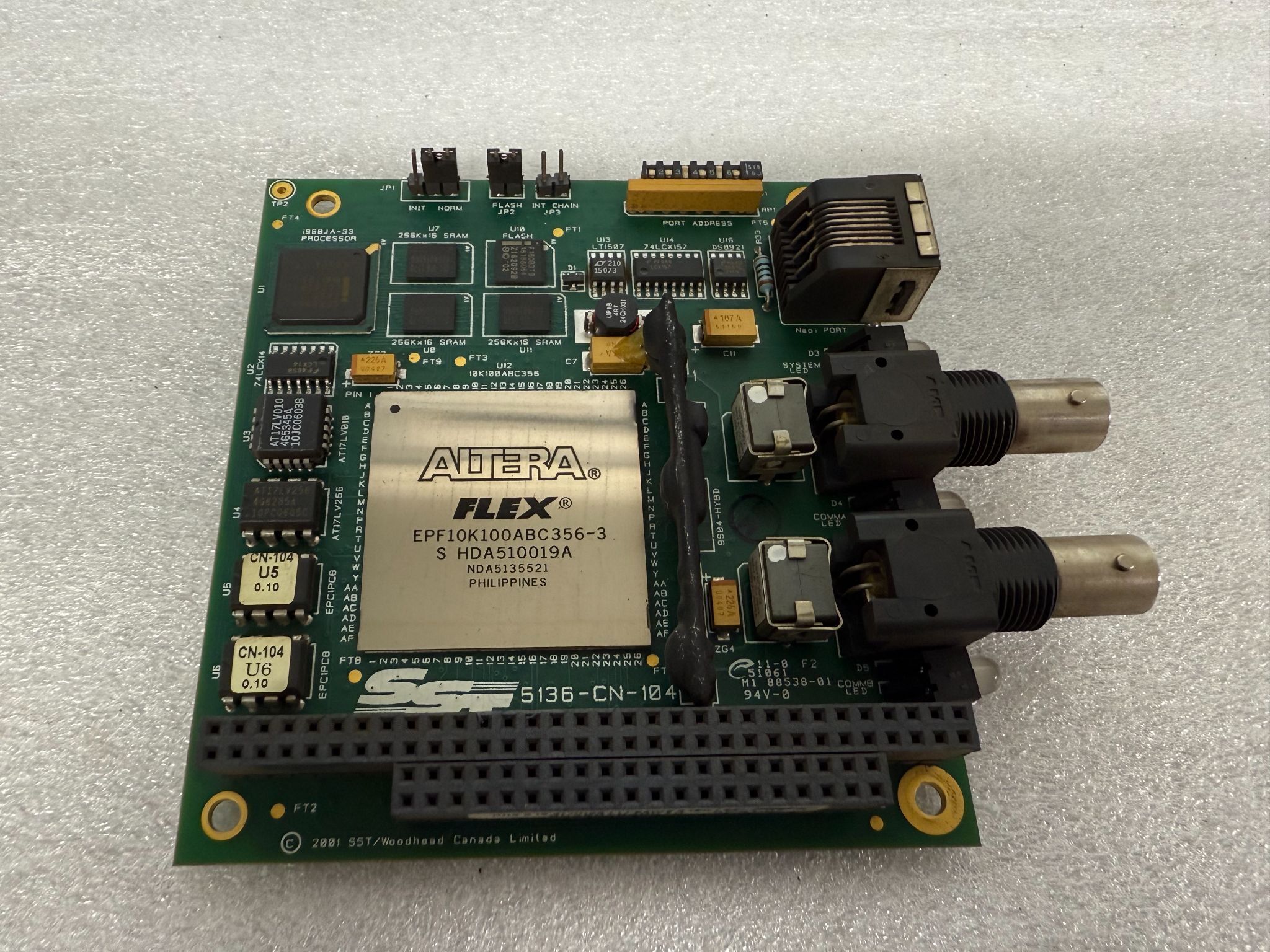 WOODHEAD 5136-CN-104 PCB - ControlNet Interface Card USED 3
