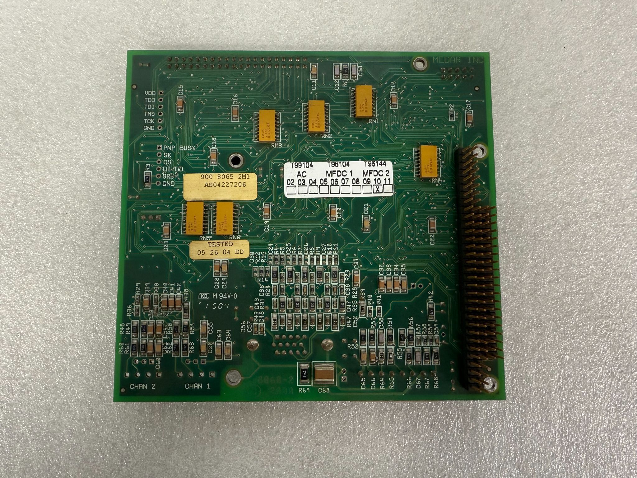 MEDAR 8060-2 2000 PCB - Weld Interface Board USED 3
