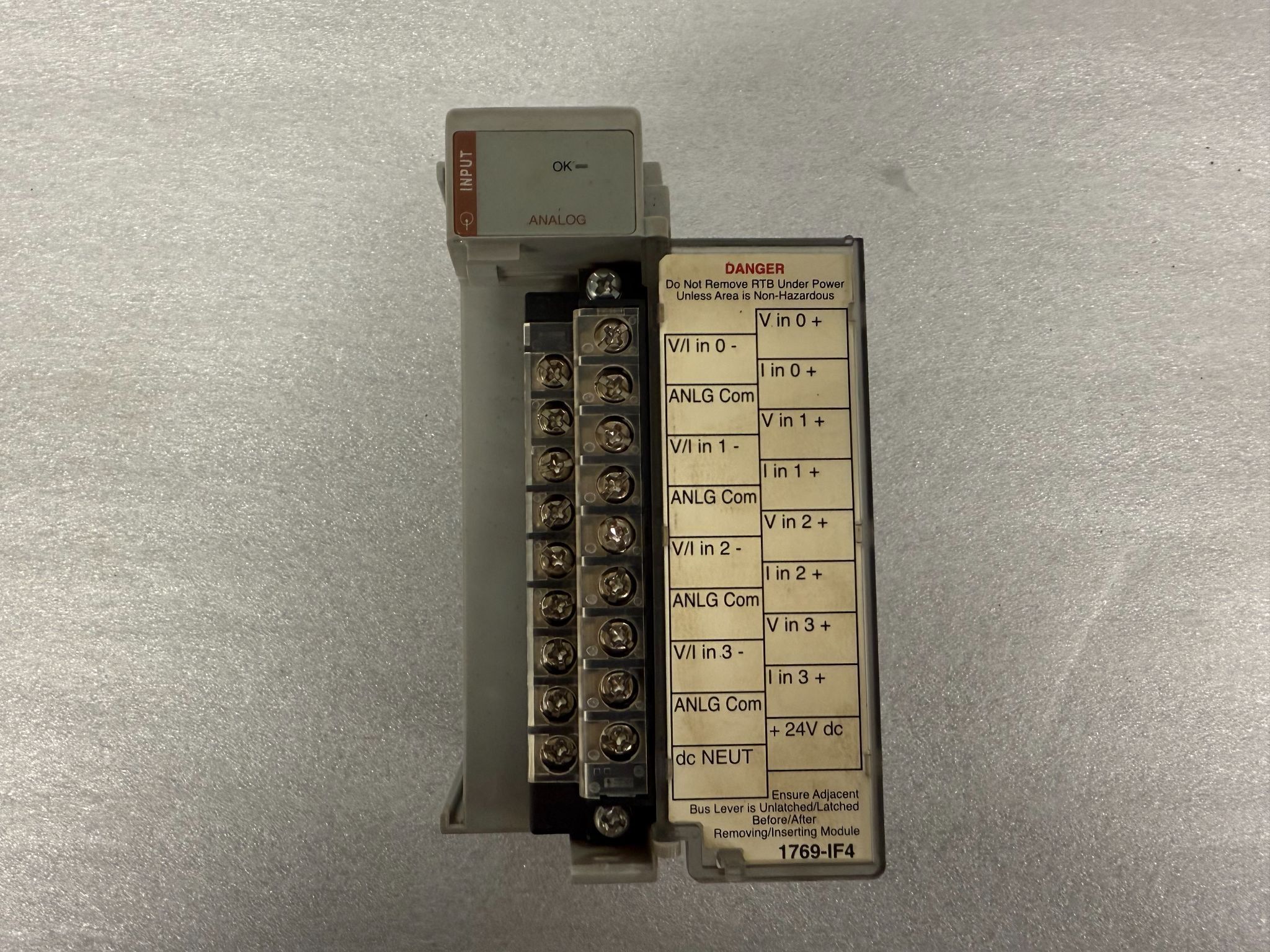 ALLEN BRADLEY 1769-IF4 CompactLogix 4-Channel Analog Input Module USED 1