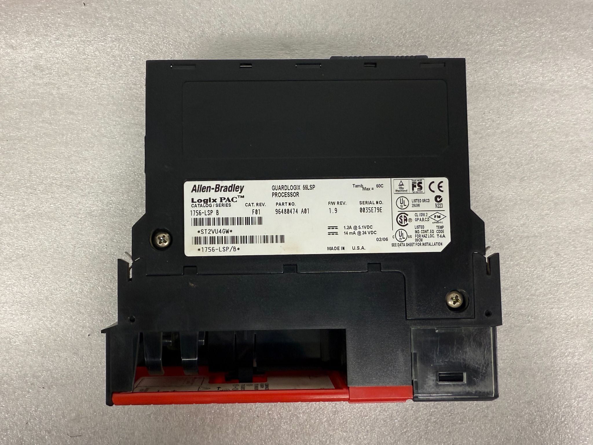 ALLEN BRADLEY 1756-LSP GuardLogix Safety Processor Module USED 3