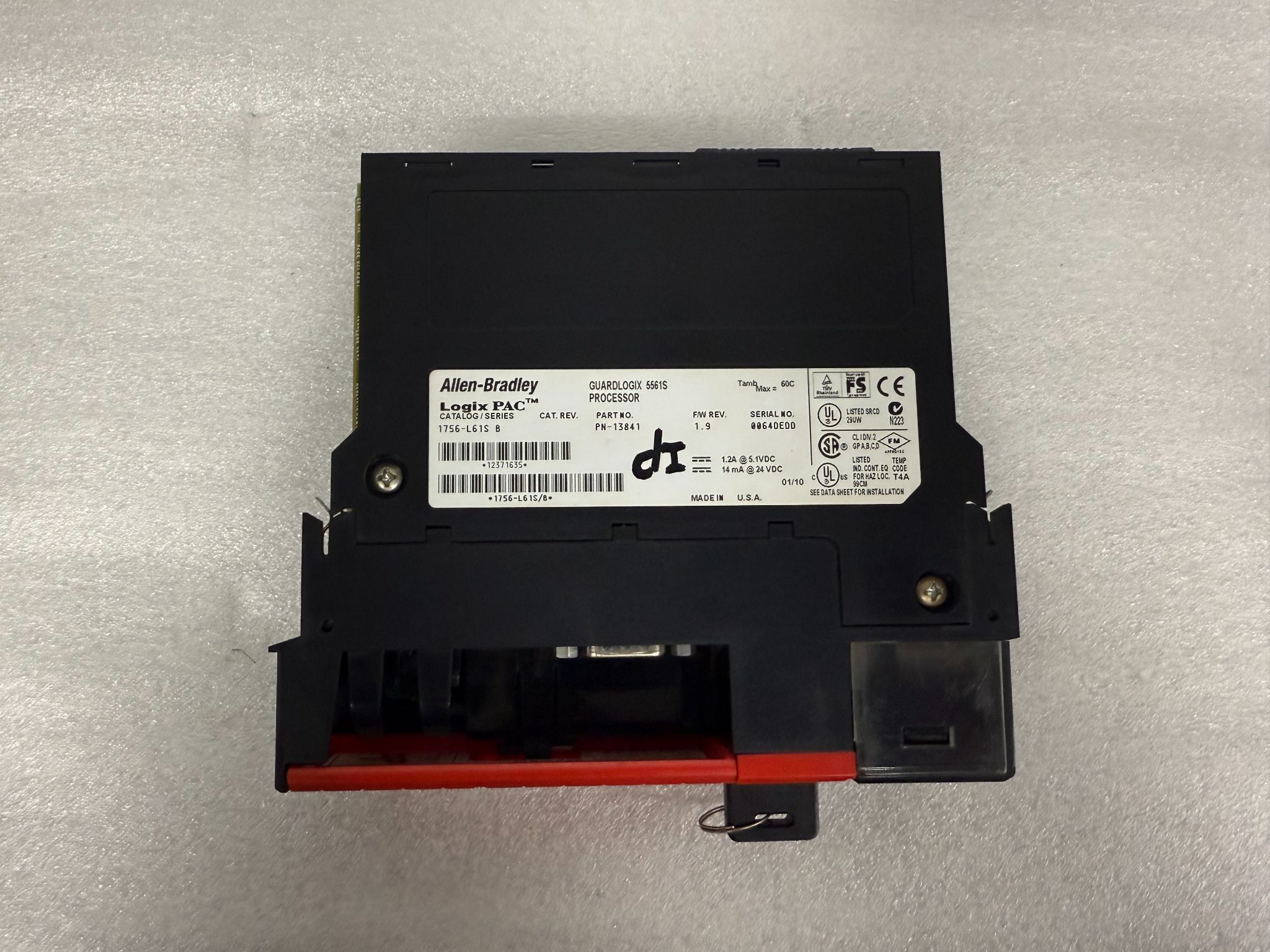 ALLEN BRADLEY 1756-L61S GuardLogix 5561S Processor Module USED 3