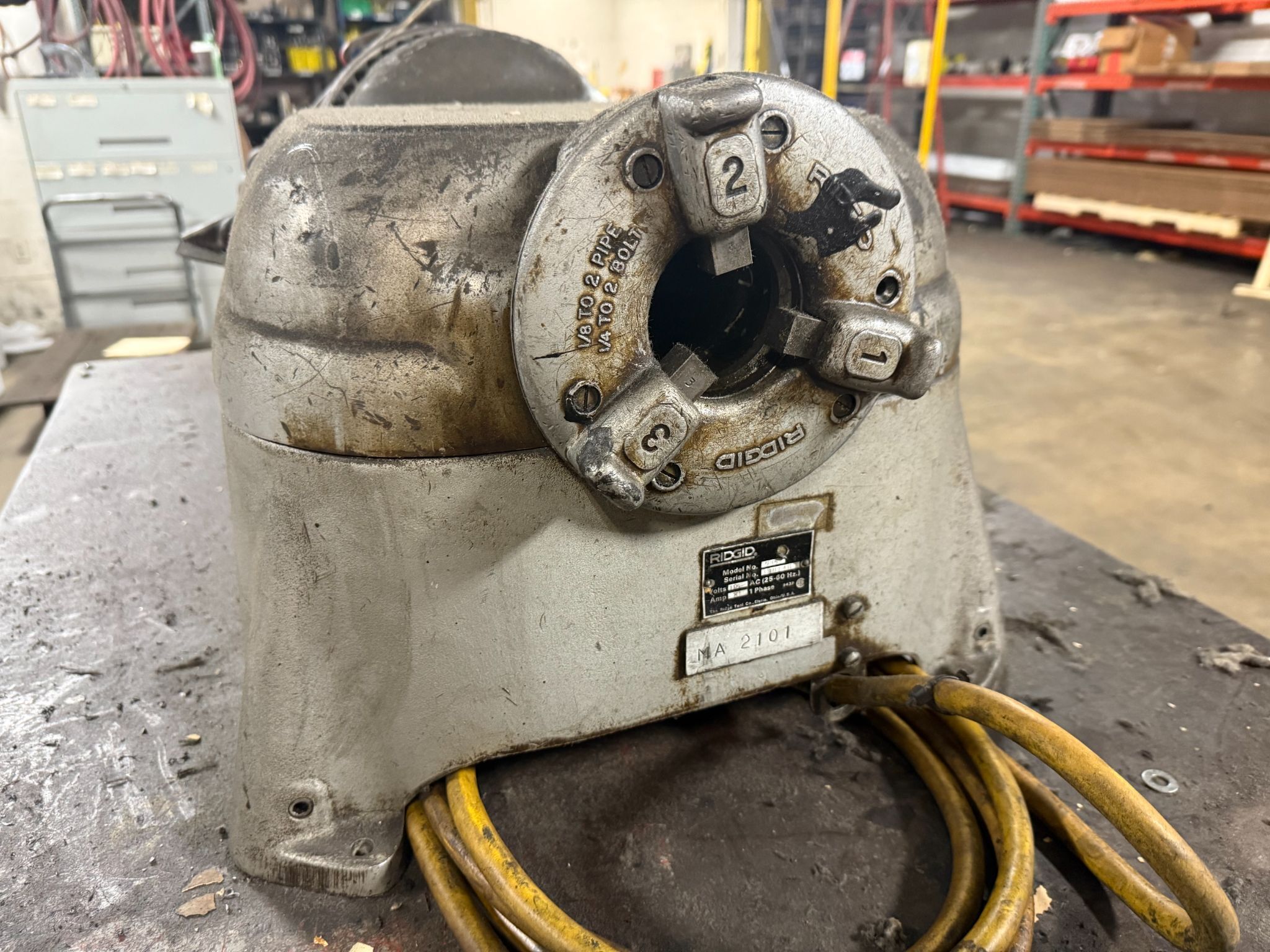 RIDGID 535 Pipe Threading Machine USED - Tested 4