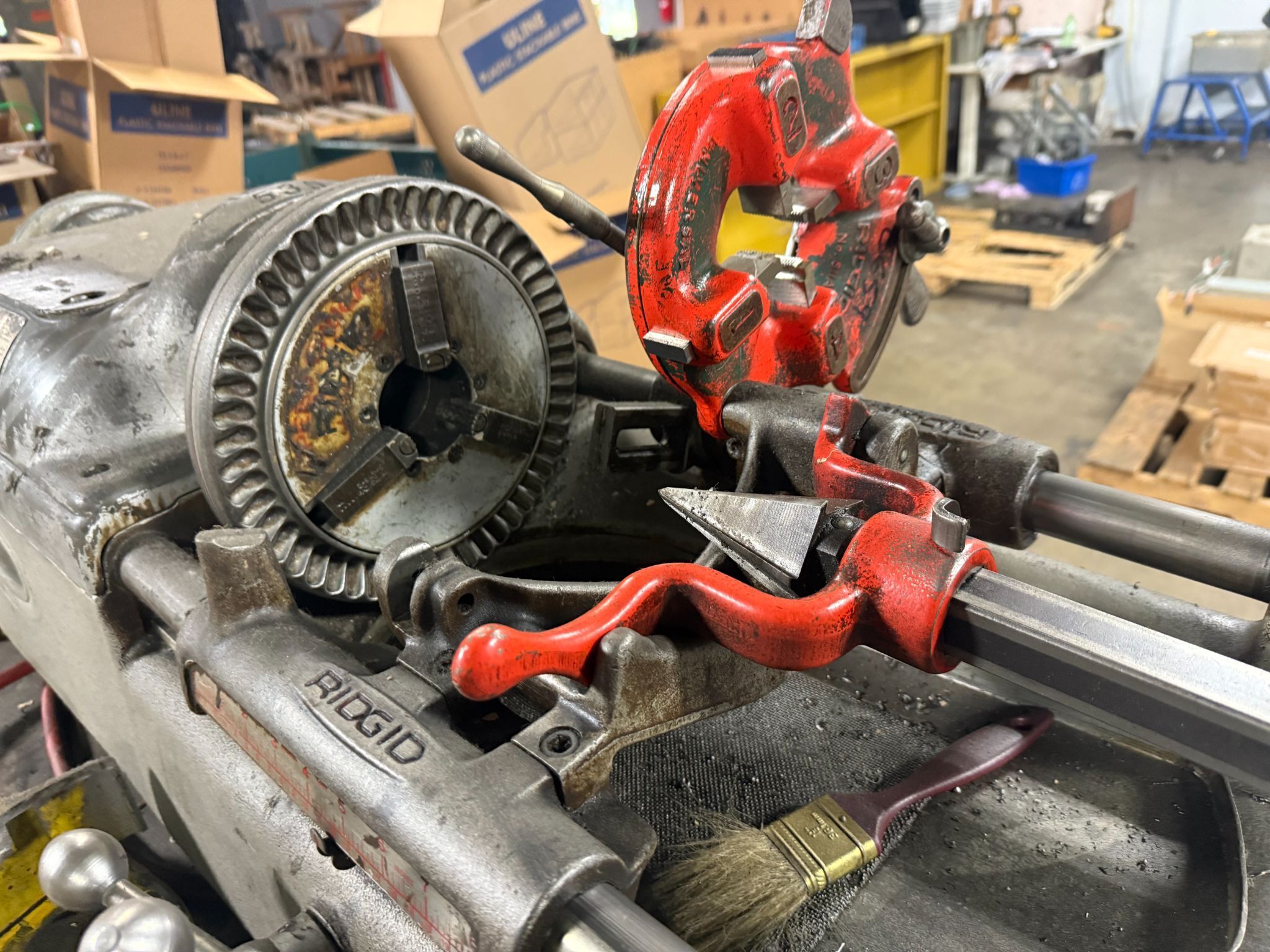 RIDGID 535 Pipe Threading Machine USED - Tested 5