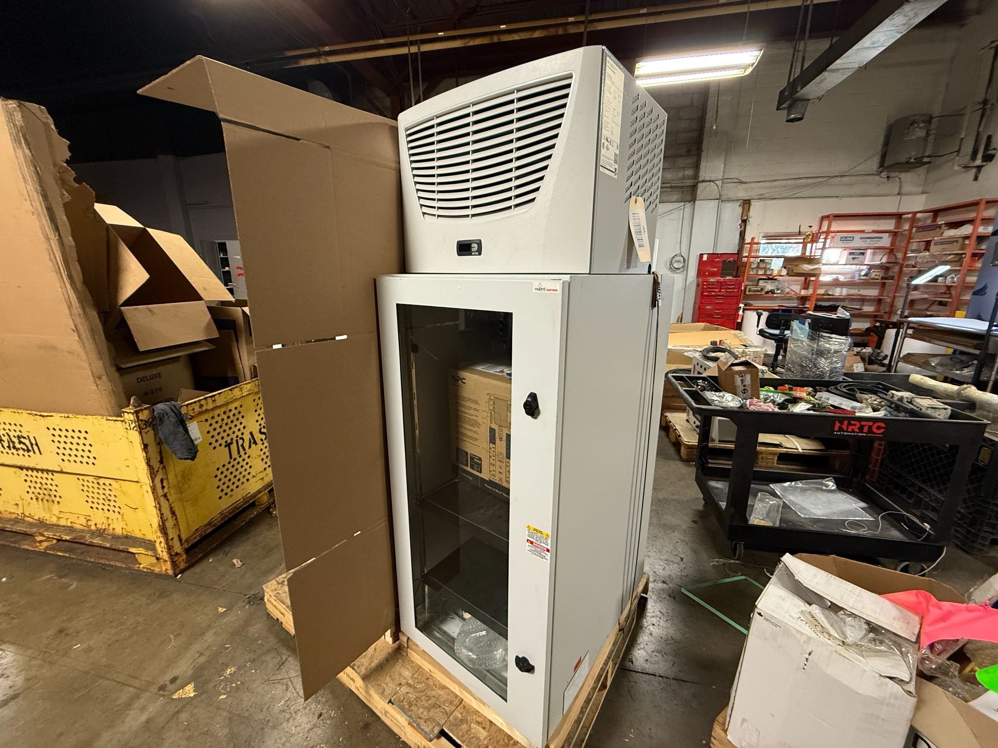 NVENT PTHW482430G2 Enclosure w/ RITTAL SK3383510 Cooler & APC BR1500G UPS NEW 0