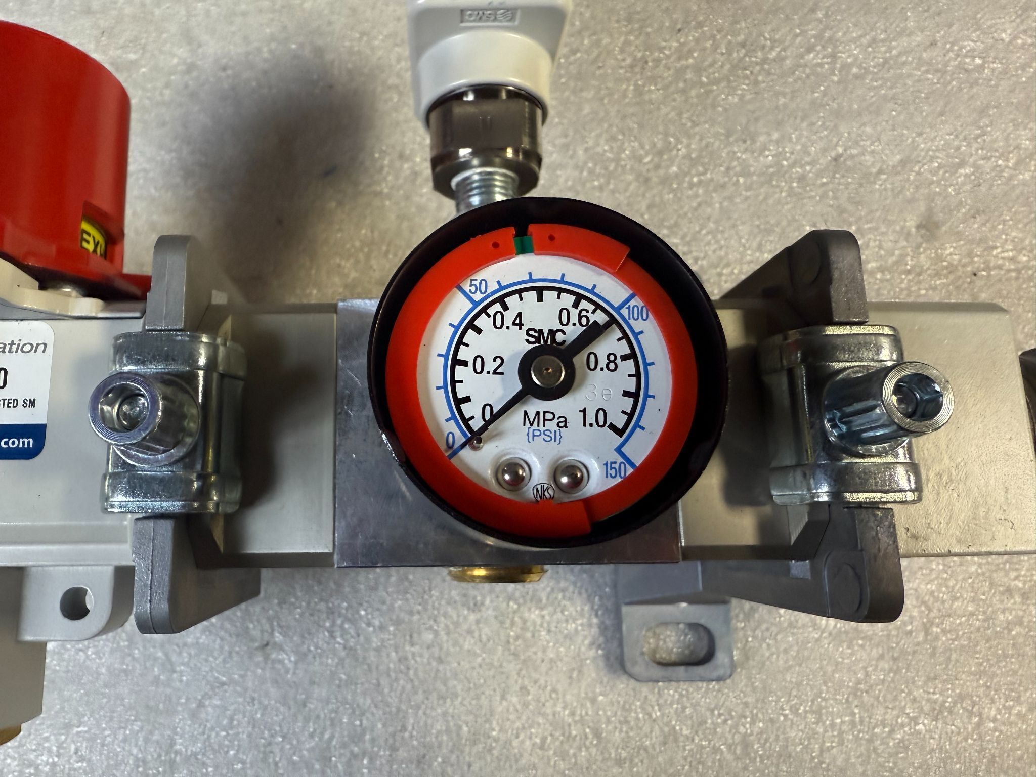 SMC VHS50‑10N‑X30 Pneumatic Safety Shut‑Off Valve Assembly USED 1