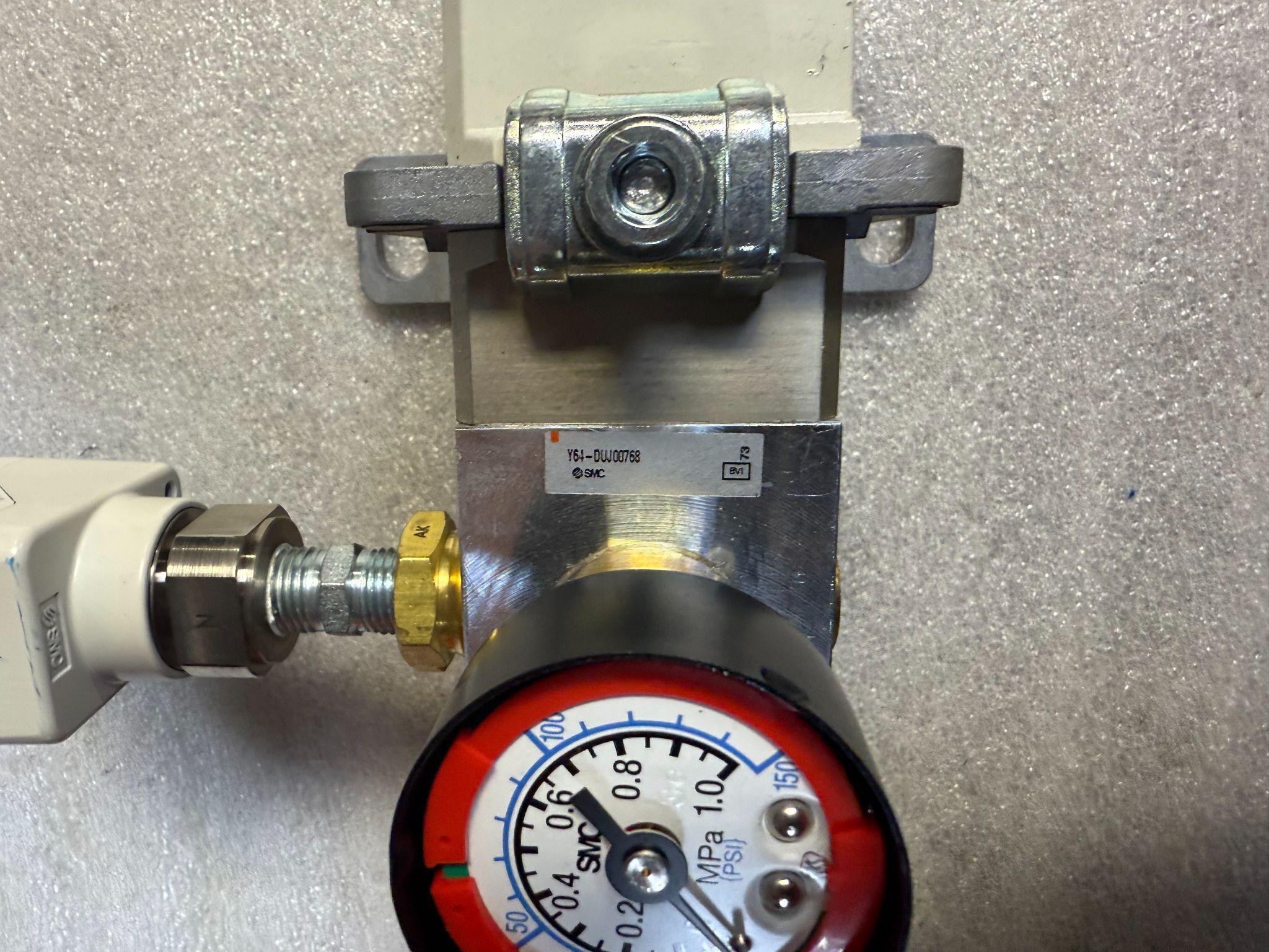 SMC VHS50‑10N‑X30 Pneumatic Safety Shut‑Off Valve Assembly USED 5