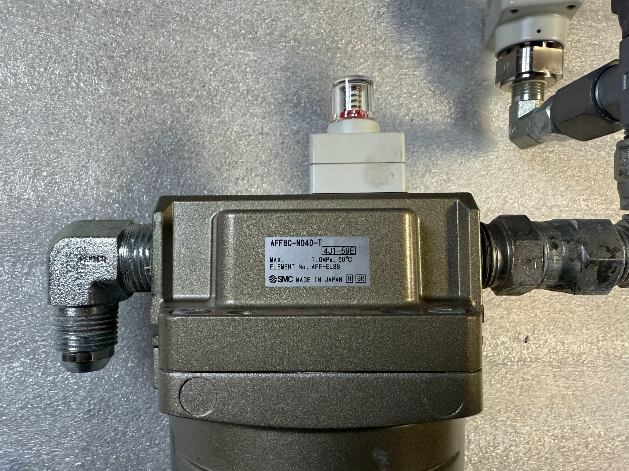SMC AFF8C-N04D-T Main Line Air Filter USED 1