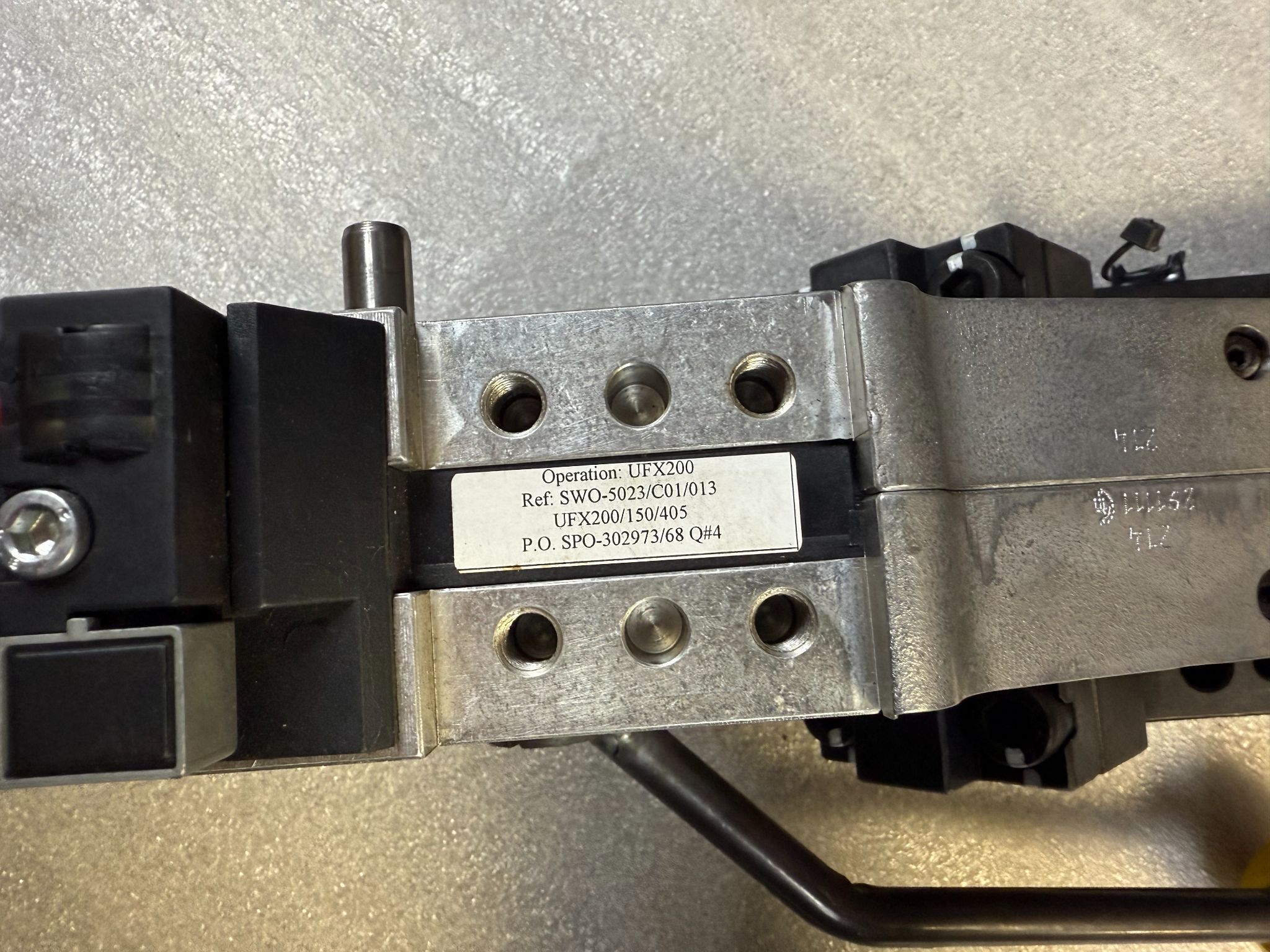 TUNKERS VU 63.1 BR2 Z A035 T12 5‑120° Pneumatic Clamp USED 3