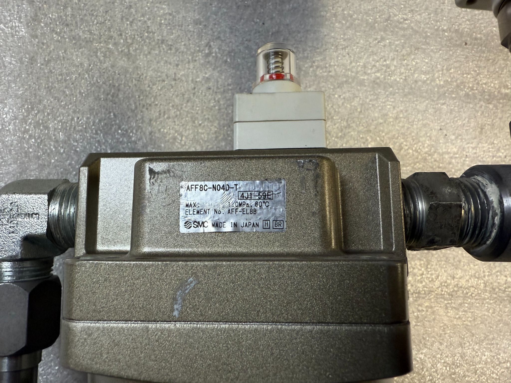 SMC AFF8C-N04D-T Main Line Air Filter USED 1
