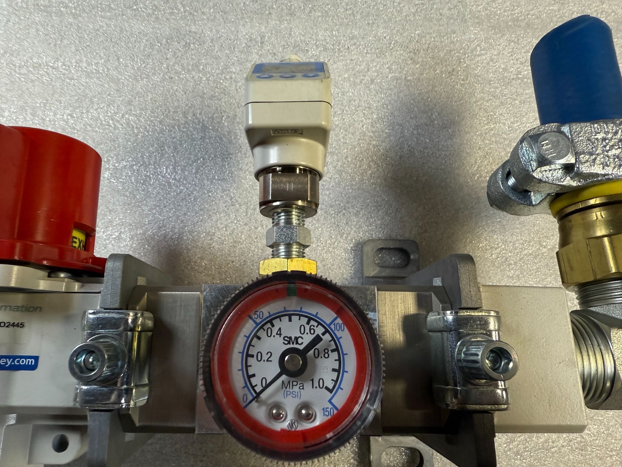 SMC VHS50‑10N‑X30 Pneumatic Safety Shut‑Off Valve Assembly USED 2
