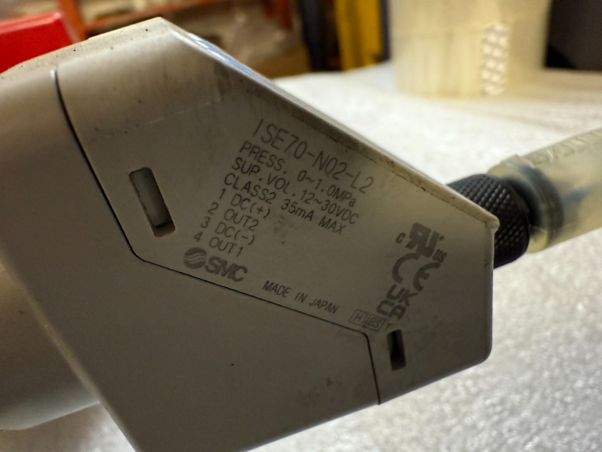 SMC VHS50‑10N‑X30 Pneumatic Safety Shut‑Off Valve Assembly USED 3