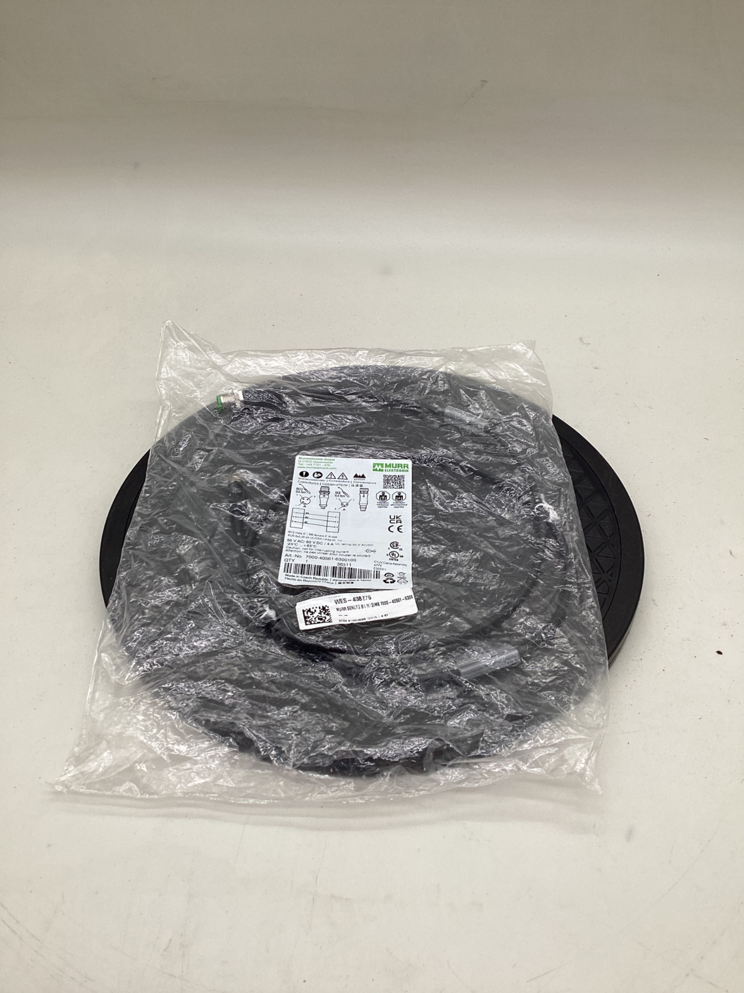 MURR ELEKTRONIK 7000-40561-6300100 M12 To M8 Cordset 1M NEW 0