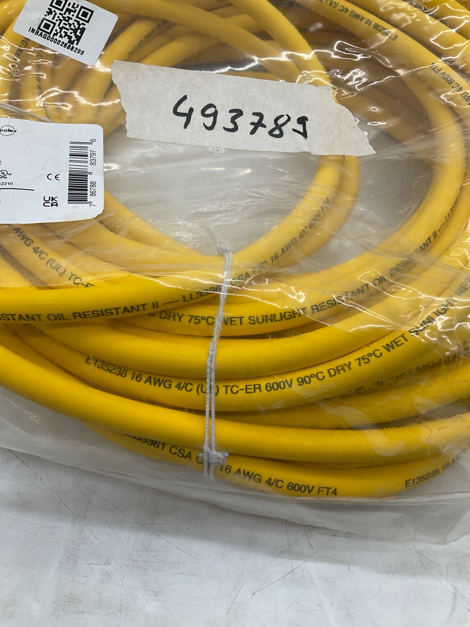 BRAD CONNECTIVITY 1300100884 Mini-Change Cordset 4-Pole 23M NEW 2