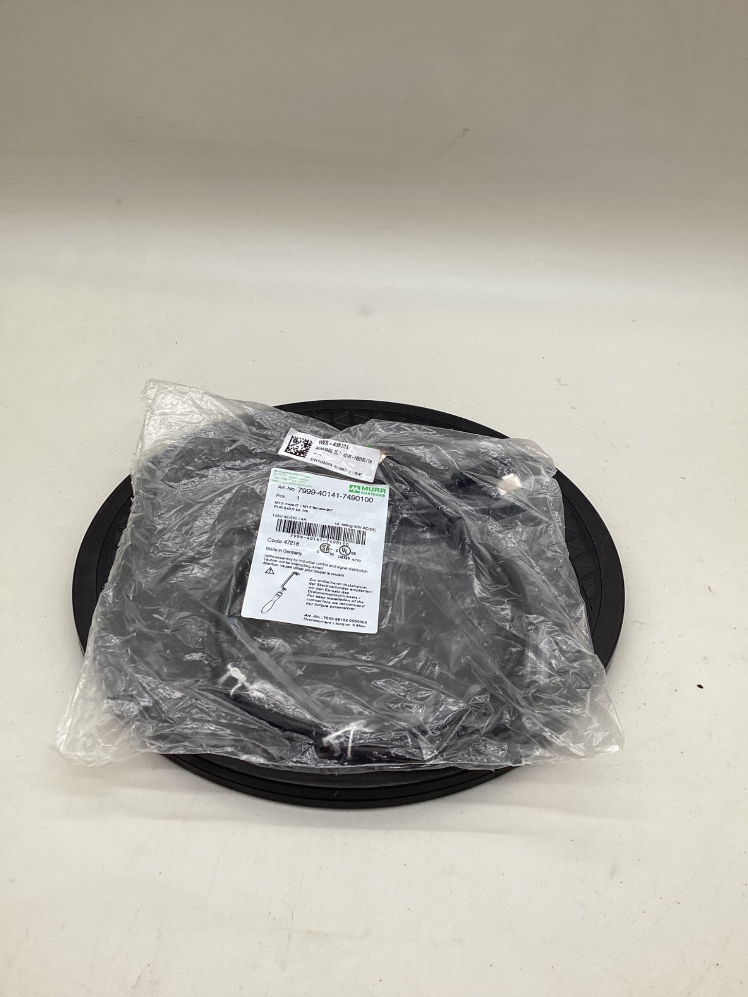 MURR ELEKTRONIK 7999-40141-7490100 M12 Sensor Cordset 1M NEW 0