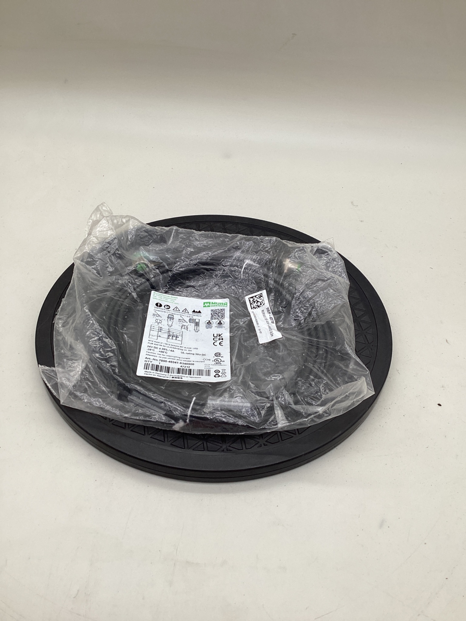 MURR ELEKTRONIK 7000-40341-6340500 M12 LED Cordset 5M NEW 0
