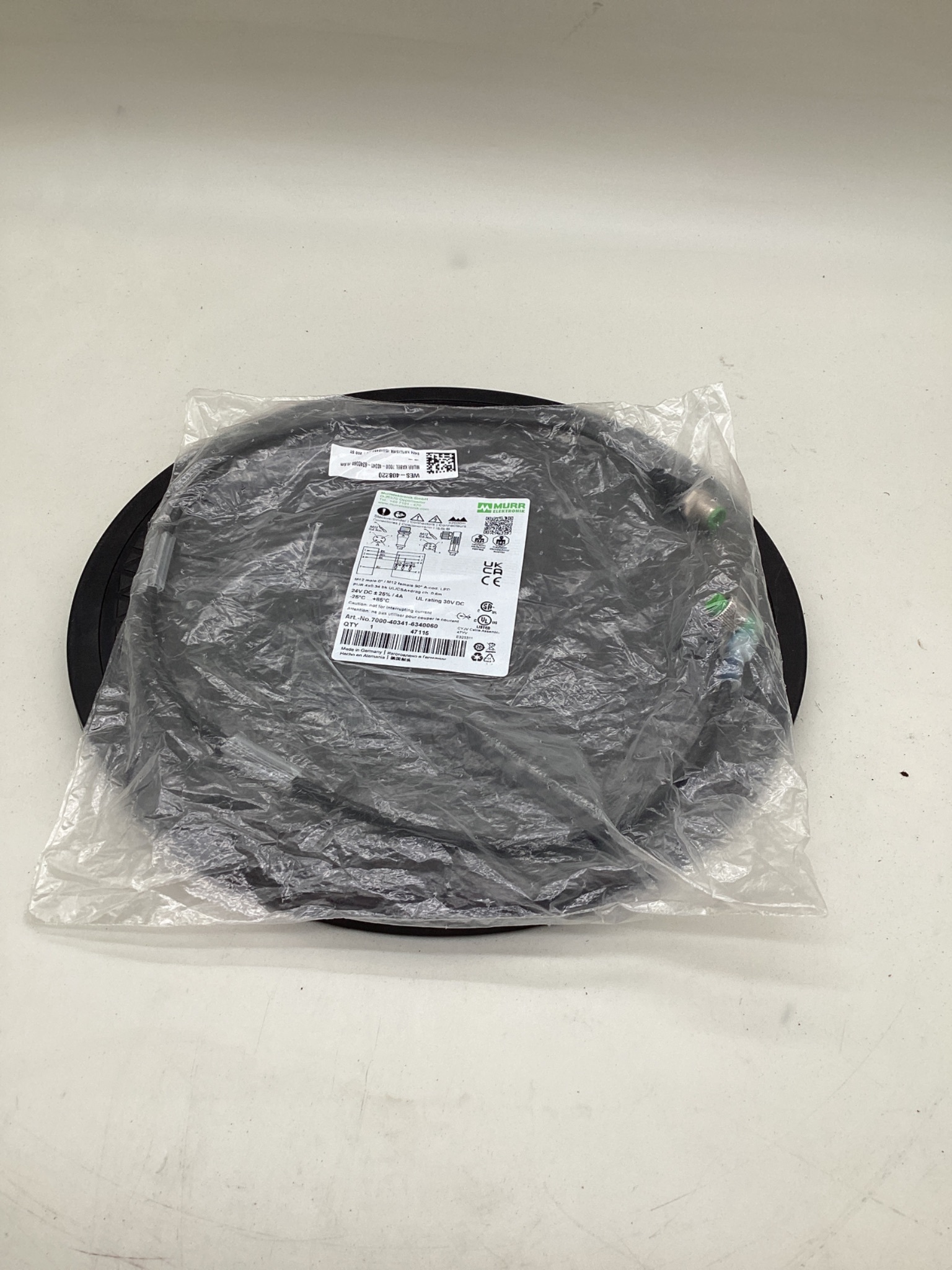 MURR ELEKTRONIK 7000-40341-6340060 M12 LED Cordset 0.6M NEW 0