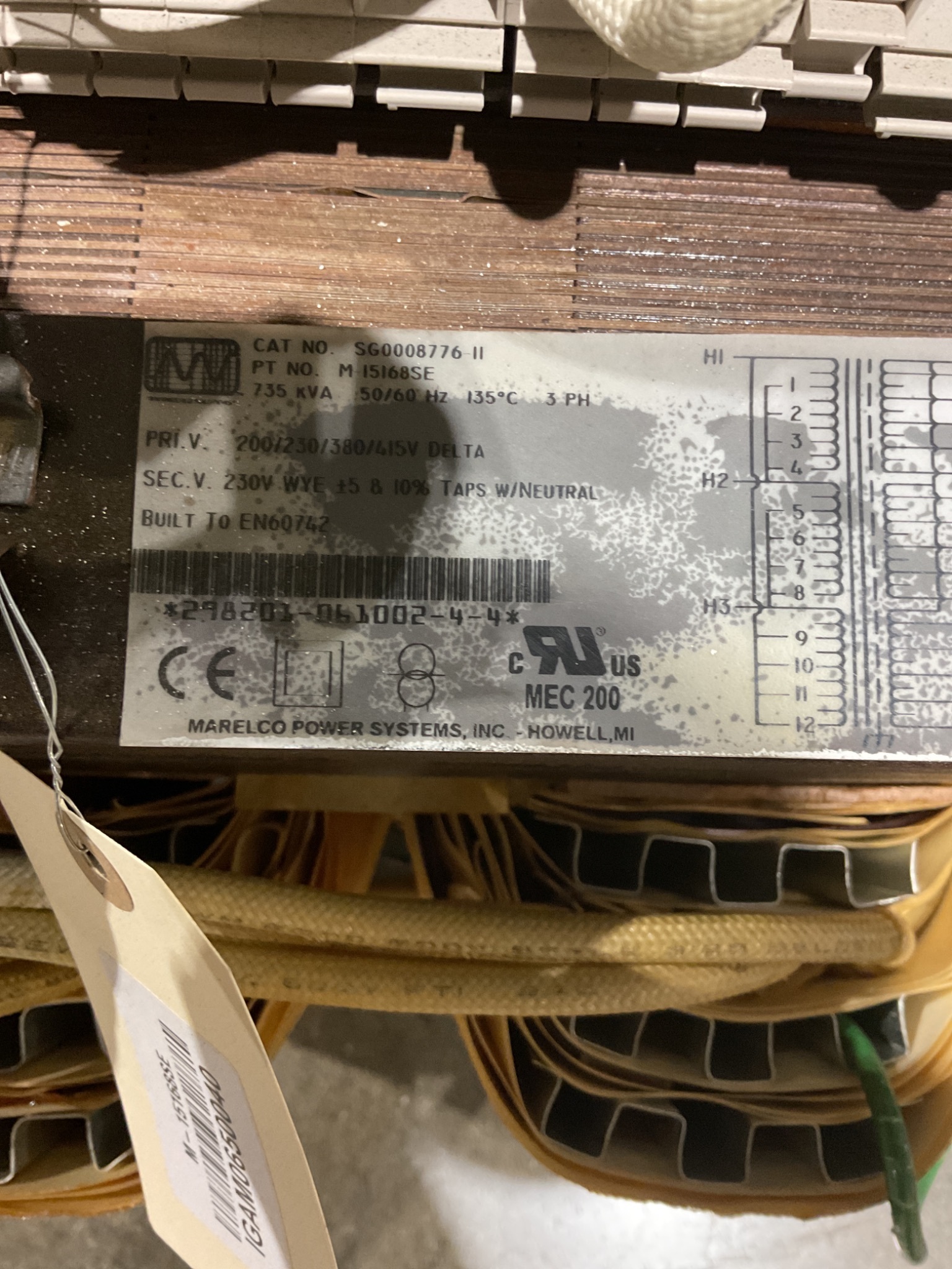 MARELCO M‑15168SE 75 kVA 3‑Phase Power Transformer 1