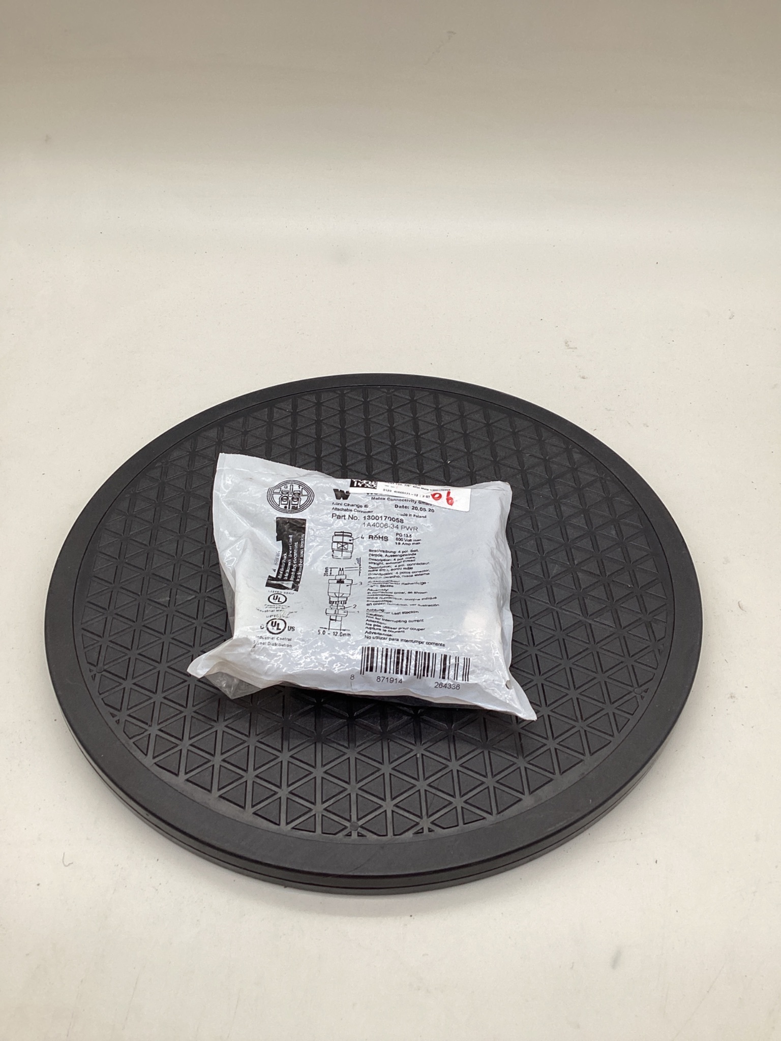 WOODHEAD 1300170058 Mini-Change Attachable Connector 4-Pole Male NEW 0