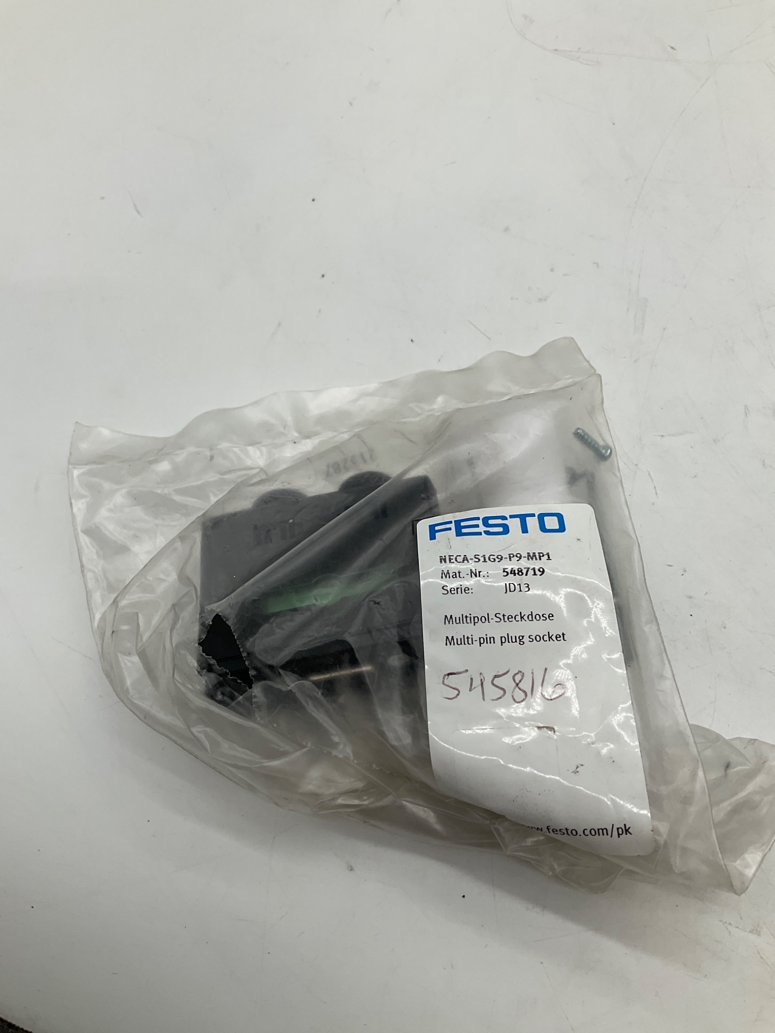 FESTO NECA-S1G9-P9-MP1 Multi-Pin Plug Socket NEW 0