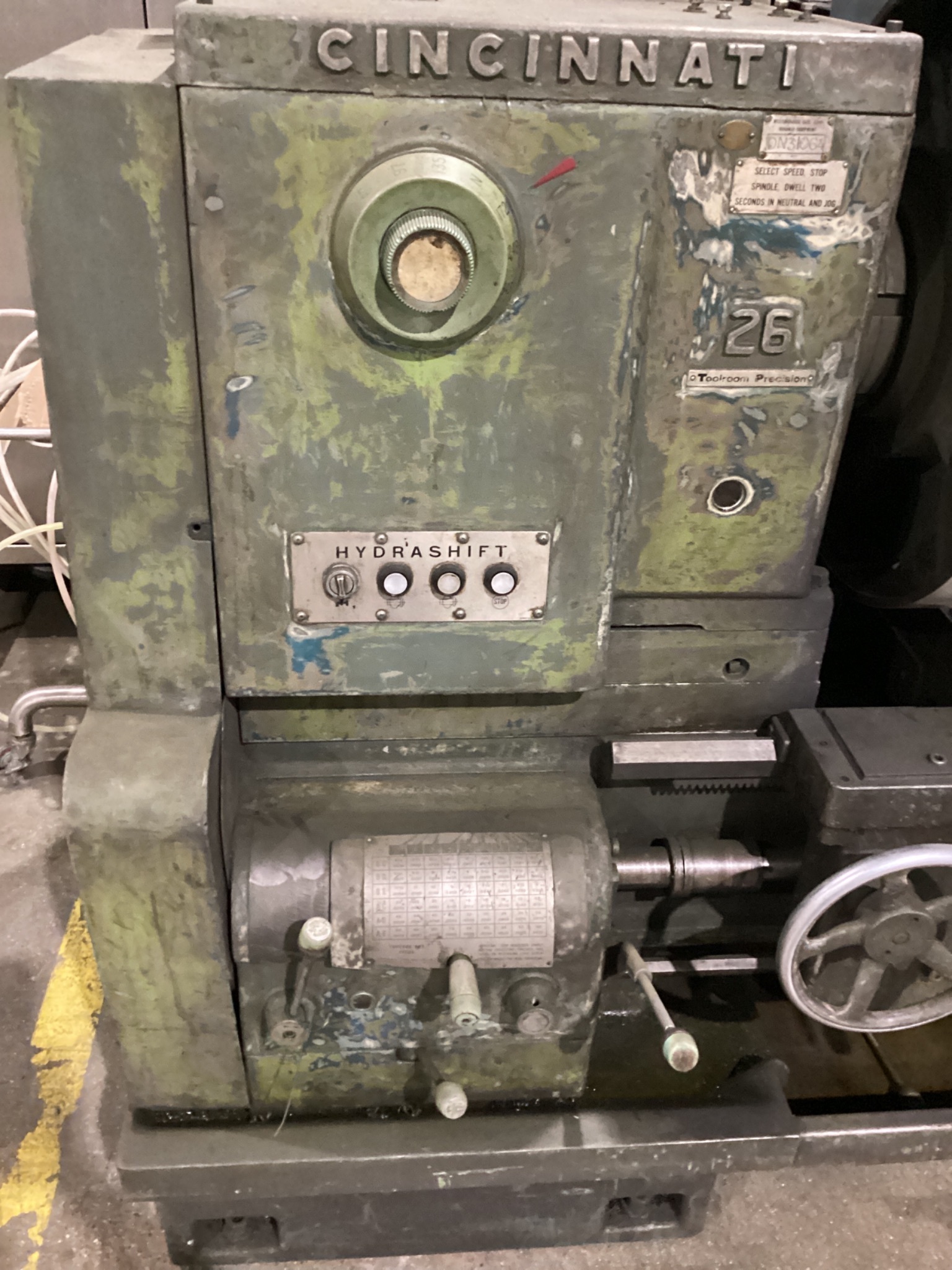 CINCINNATI 26" x 120" Hydrashift Engine Lathe USED 1