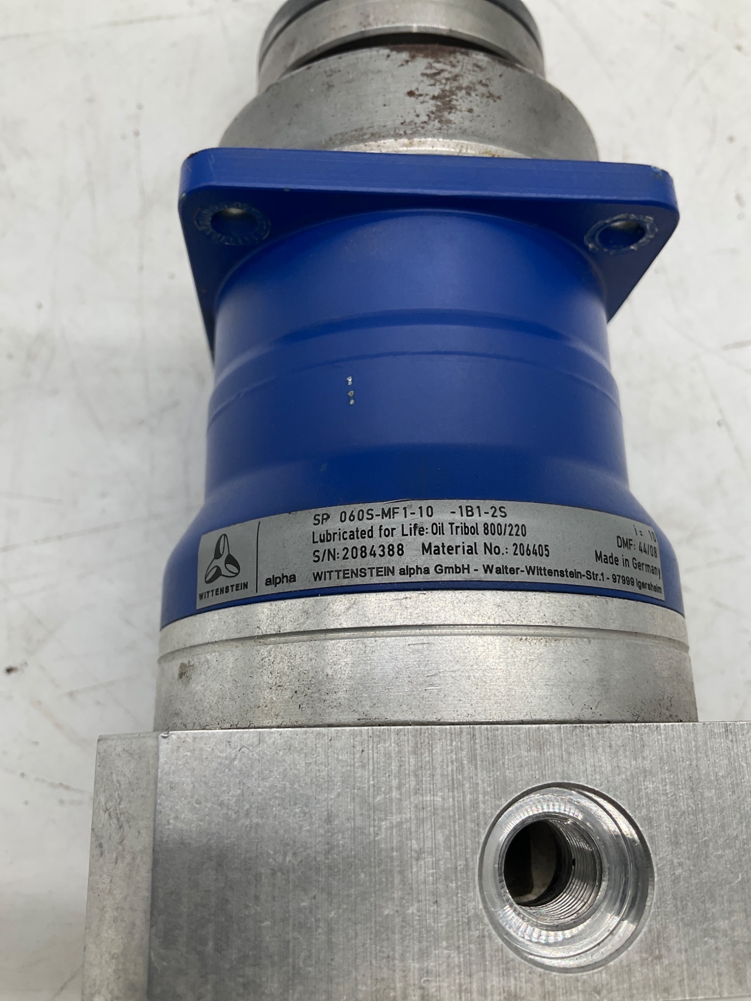 WITTENSTEIN SP 060S-MF1-10-1B1-25 Planetary Gear Reducer USED 4