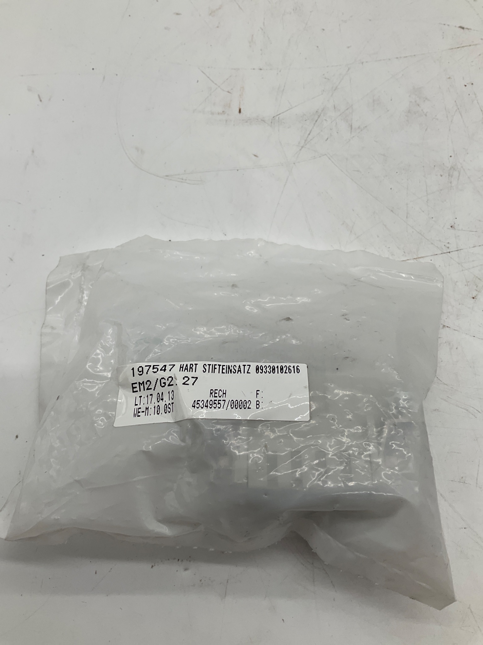 HARTING 09330102616 Han 10ES-STI Female Insert NEW 1