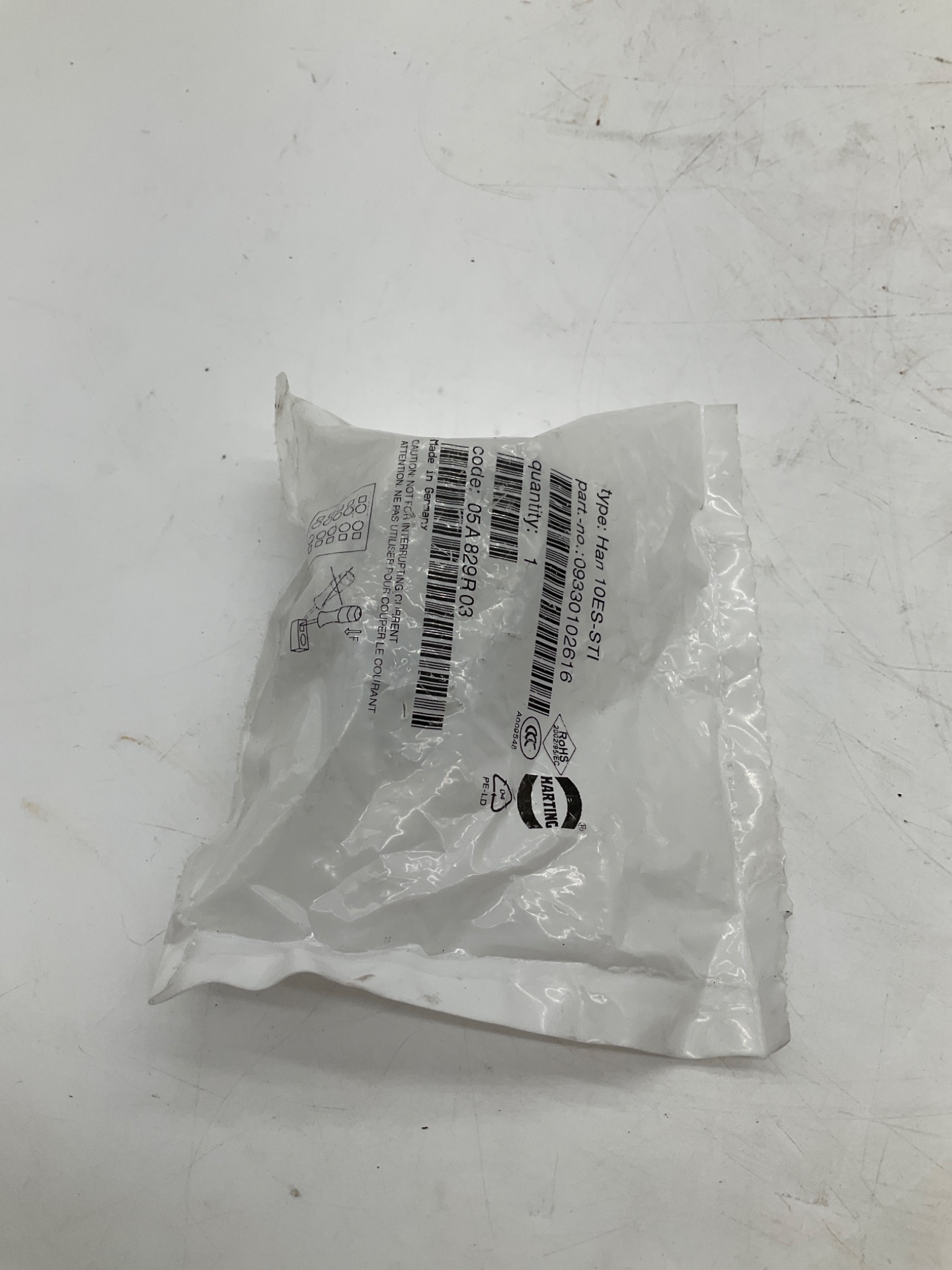 HARTING 09330102616 Han 10ES-STI Female Insert NEW 2
