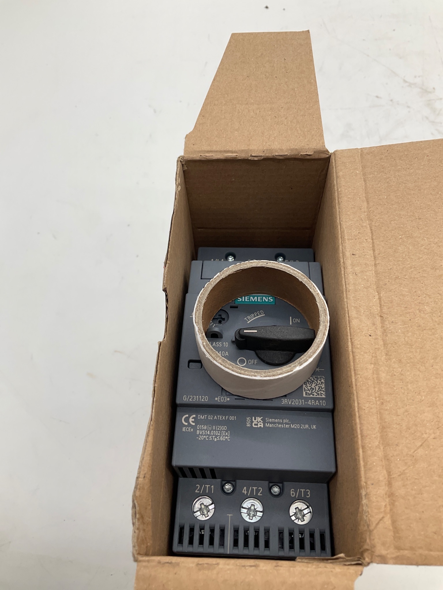 SIEMENS 3RV2031-4RA10 SIRIUS Motor Protection Circuit Breaker 70-80A NEW 2