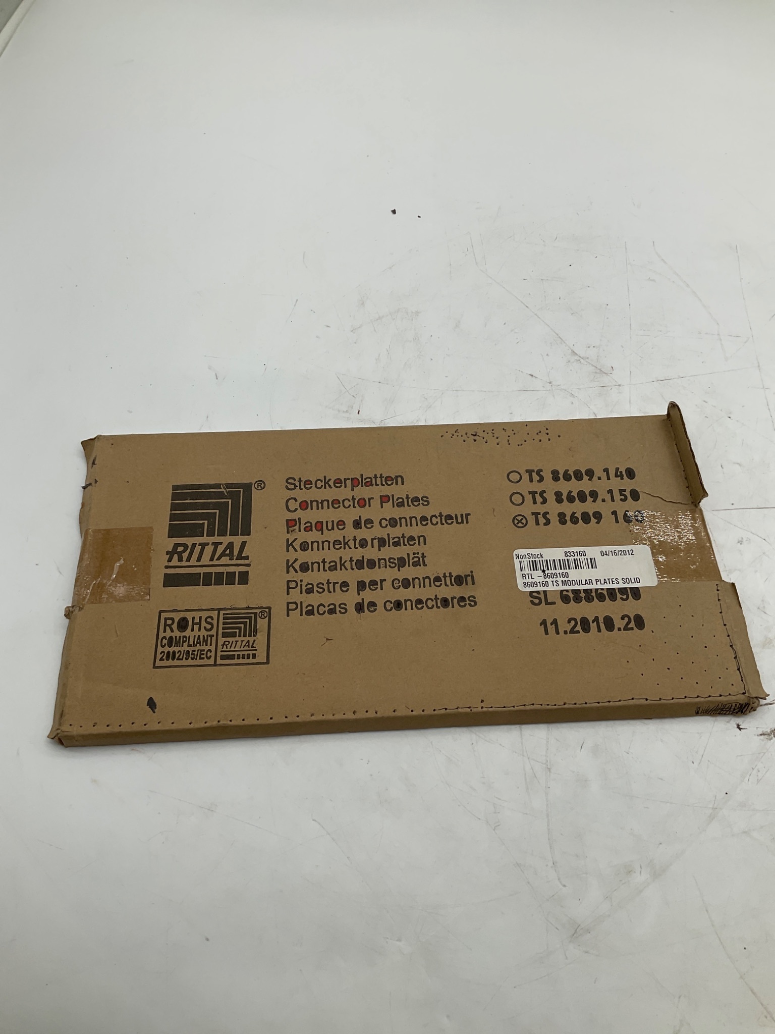 RITTAL 8609160 TS Modular Connector Plate Solid NEW 0