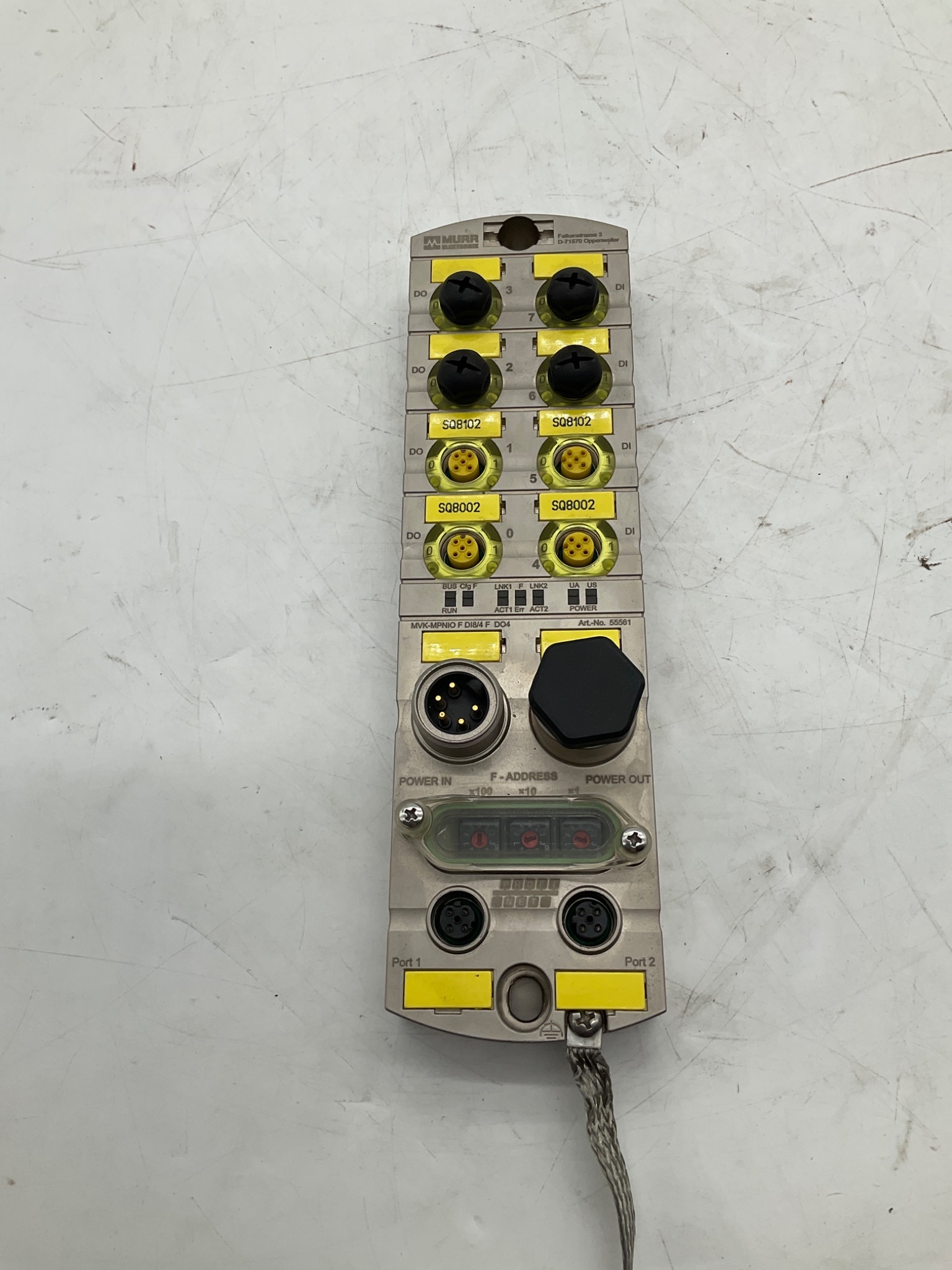 MURR ELEKTRONIK 55581 MVK-MPNIO F DI8/4 F DO4 Safety I/O Module USED 0
