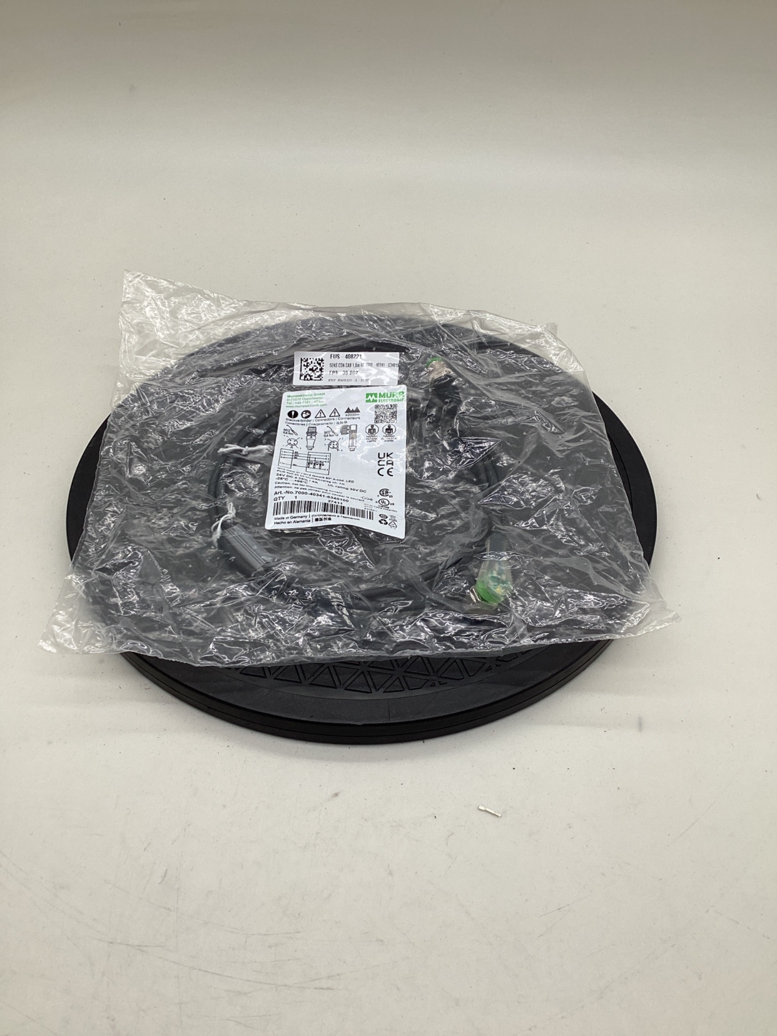 MURR ELEKTRONIK 7000-40341-6340100 M12 Male to M12 Female LED Cordset 1M NEW 0