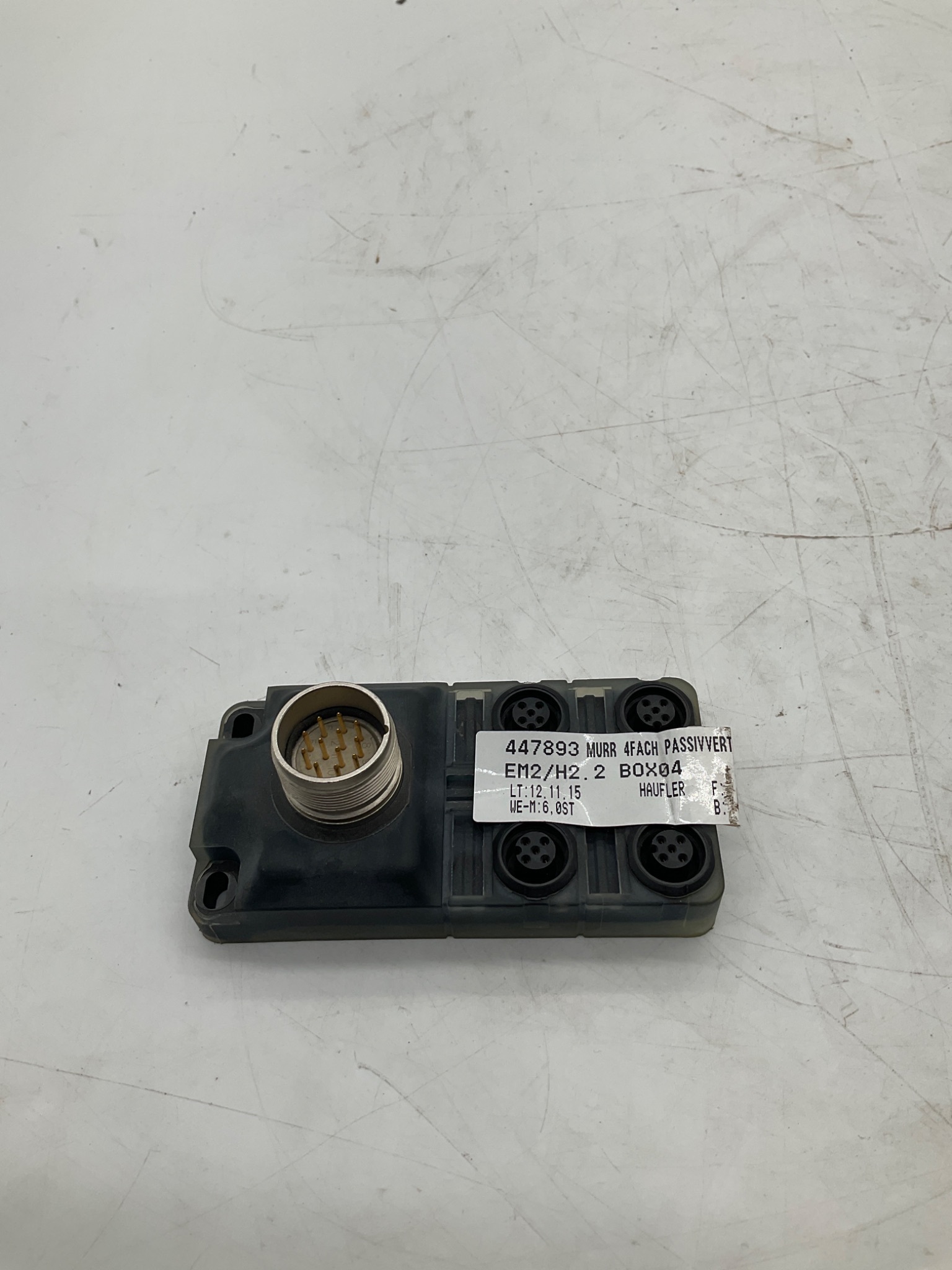 MURR ELEKTRONIK 8000-84530-0000000 Exact12 4-Port Passive Distributor USED 0