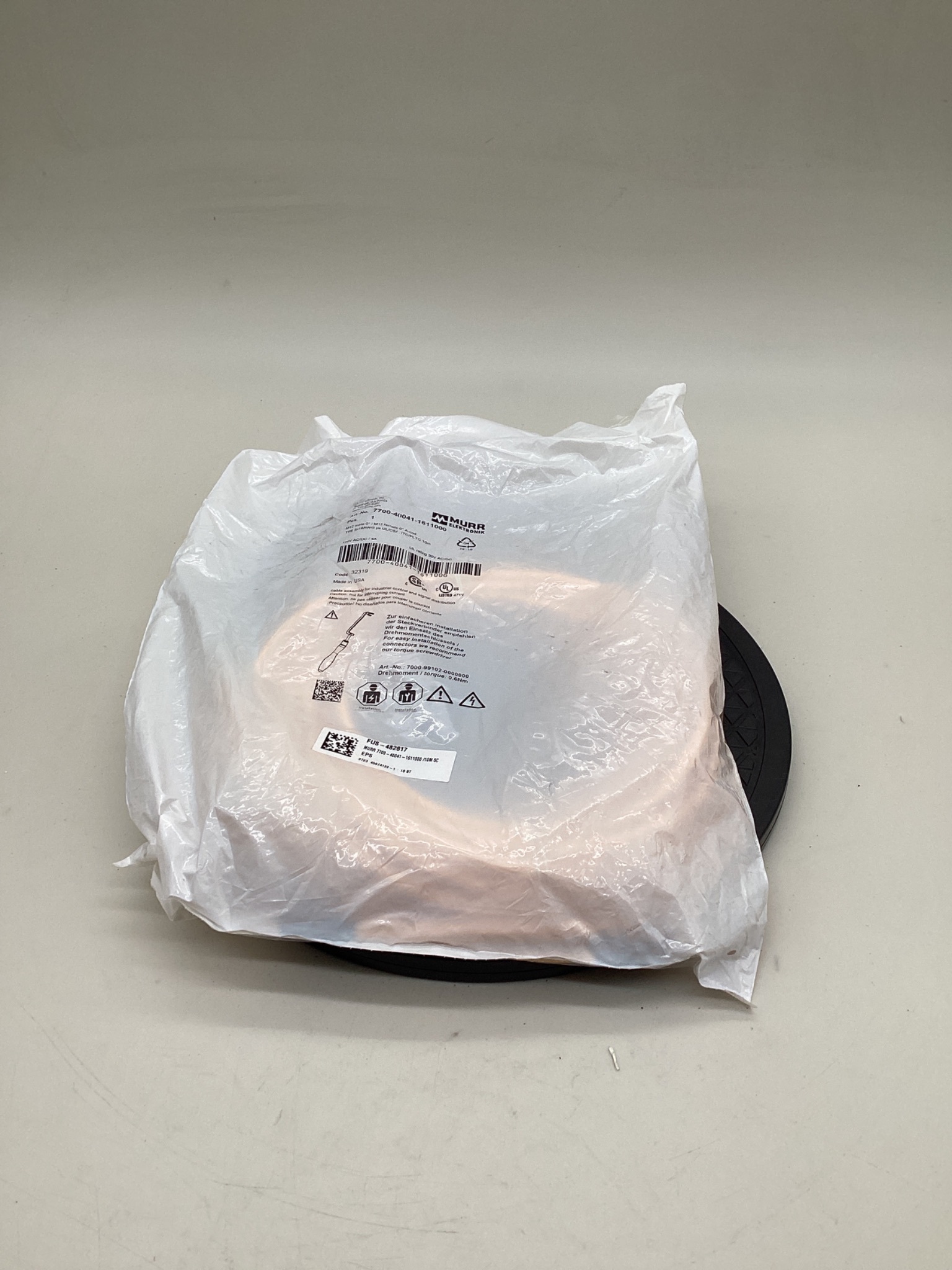 MURR ELEKTRONIK 7700-40041-1611000 M12 Male to M12 Female A-Coded Cordset 10M NEW 0