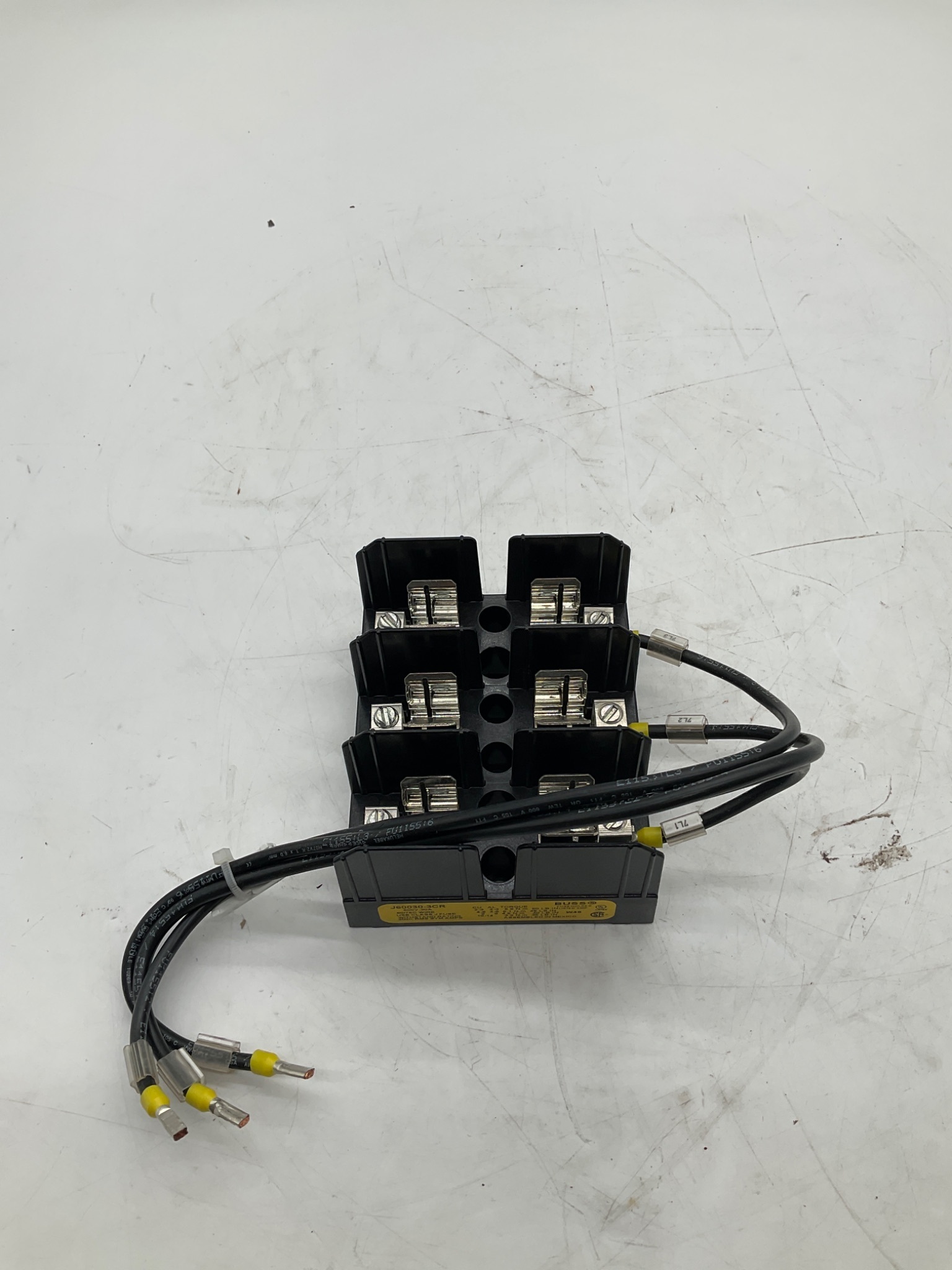COOPER BUSSMANN J60030-3CR Class J Fuse Holder 30A 600V 3-Pole USED 0